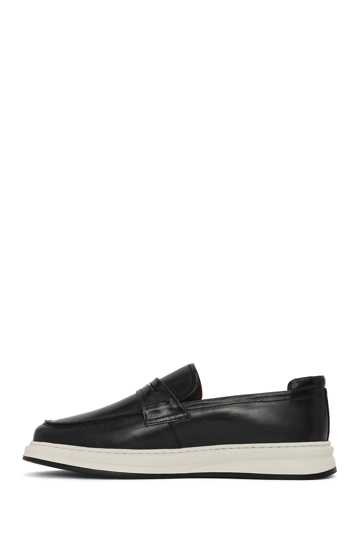 Erkek Siyah Deri Casual Loafer - Image 3