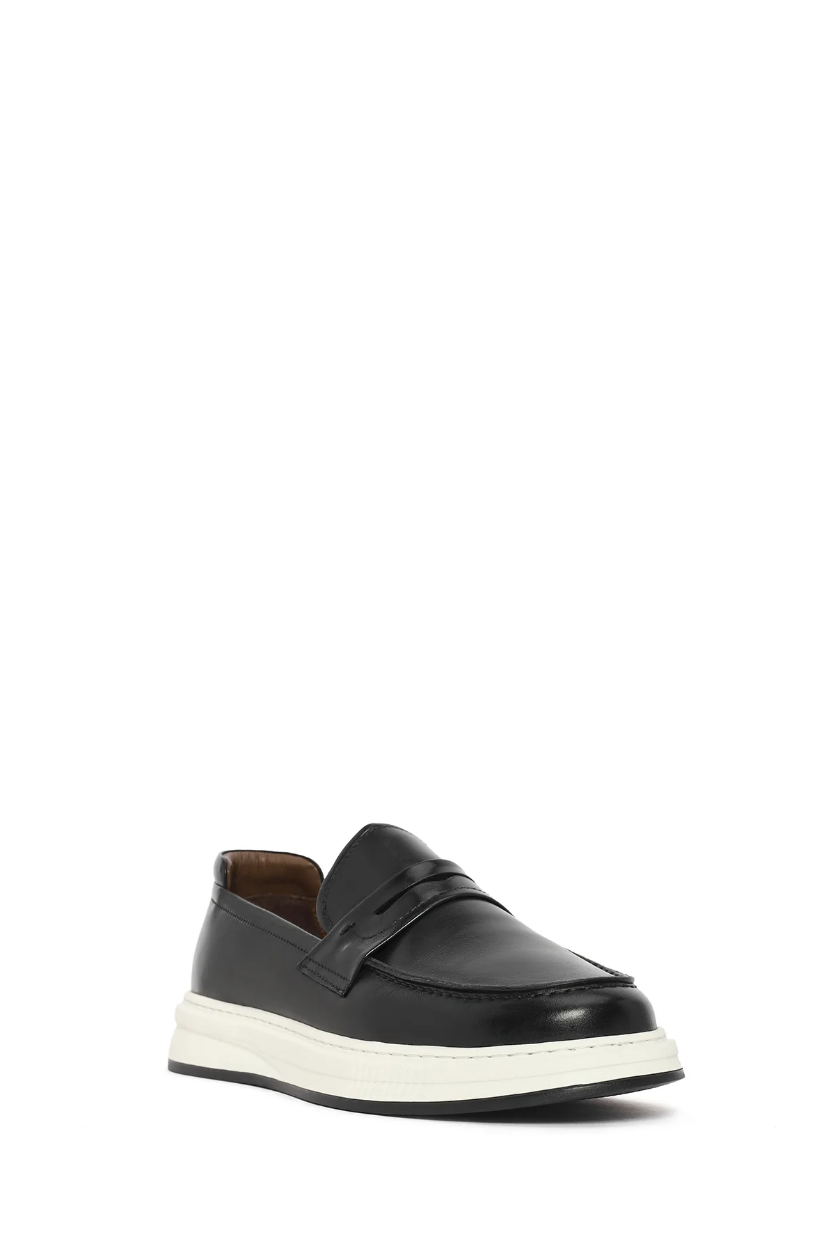 Erkek Siyah Deri Casual Loafer - Image 7