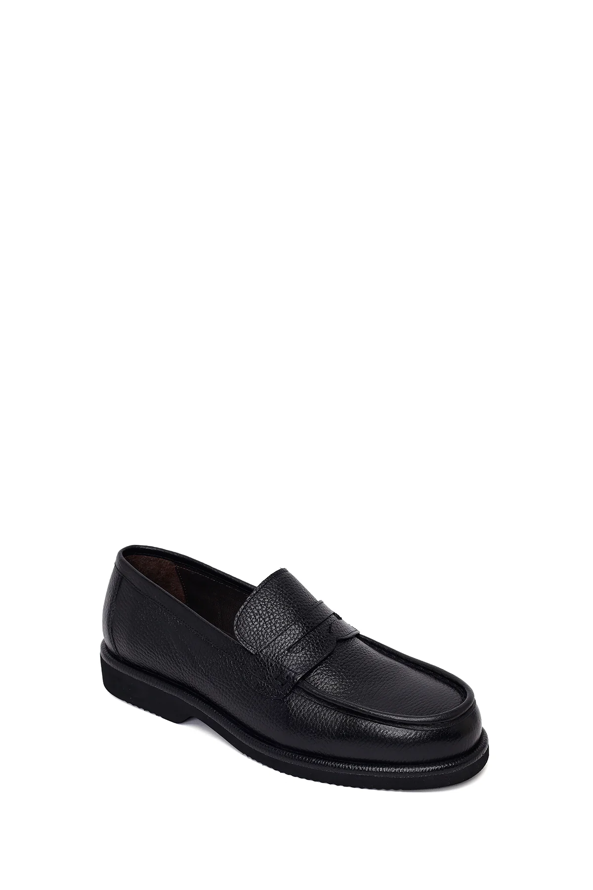 Erkek Siyah Deri Casual Loafer - Image 7