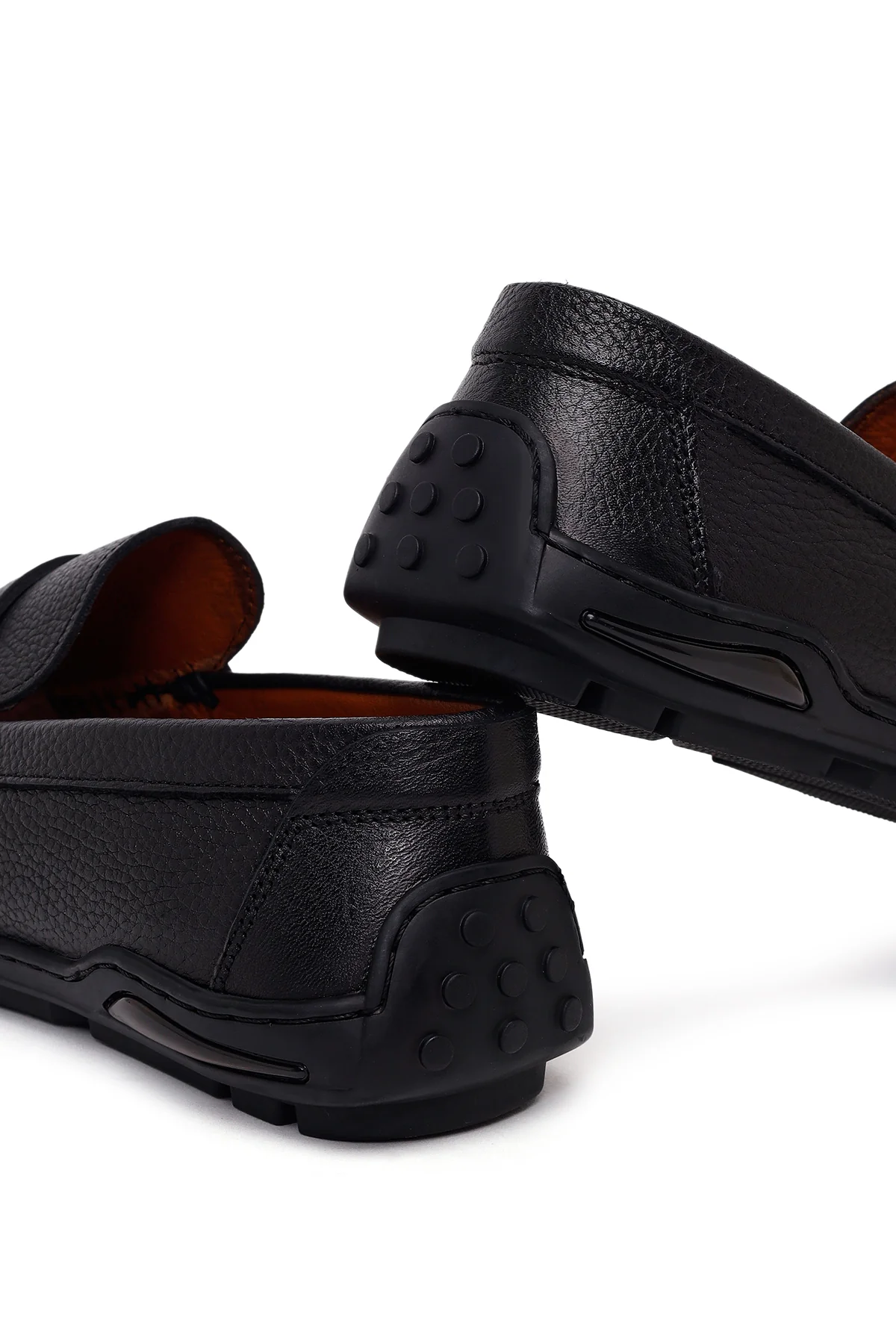 Erkek Siyah Deri Casual Loafer - Image 10