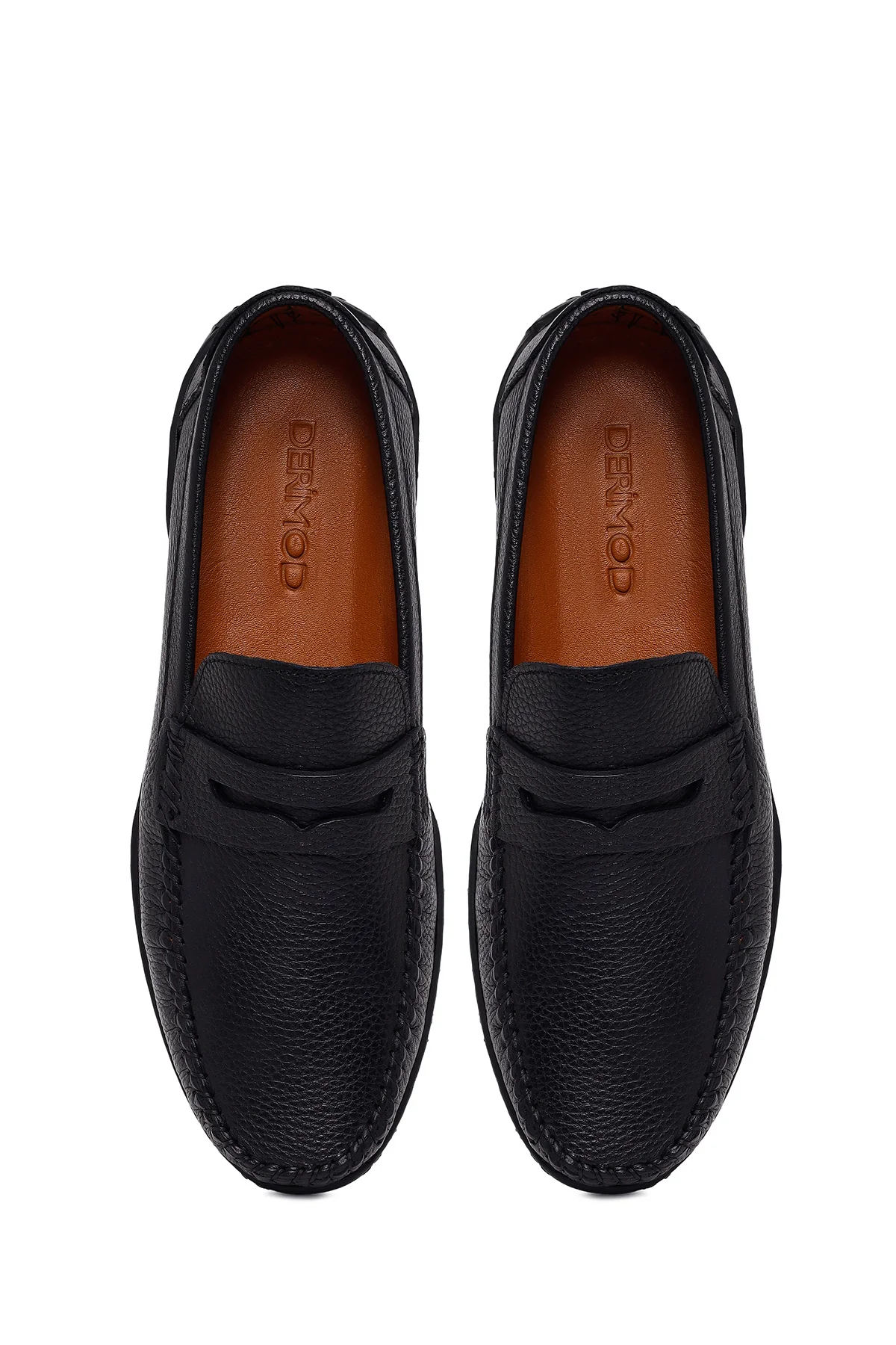 Erkek Siyah Deri Casual Loafer - Image 4