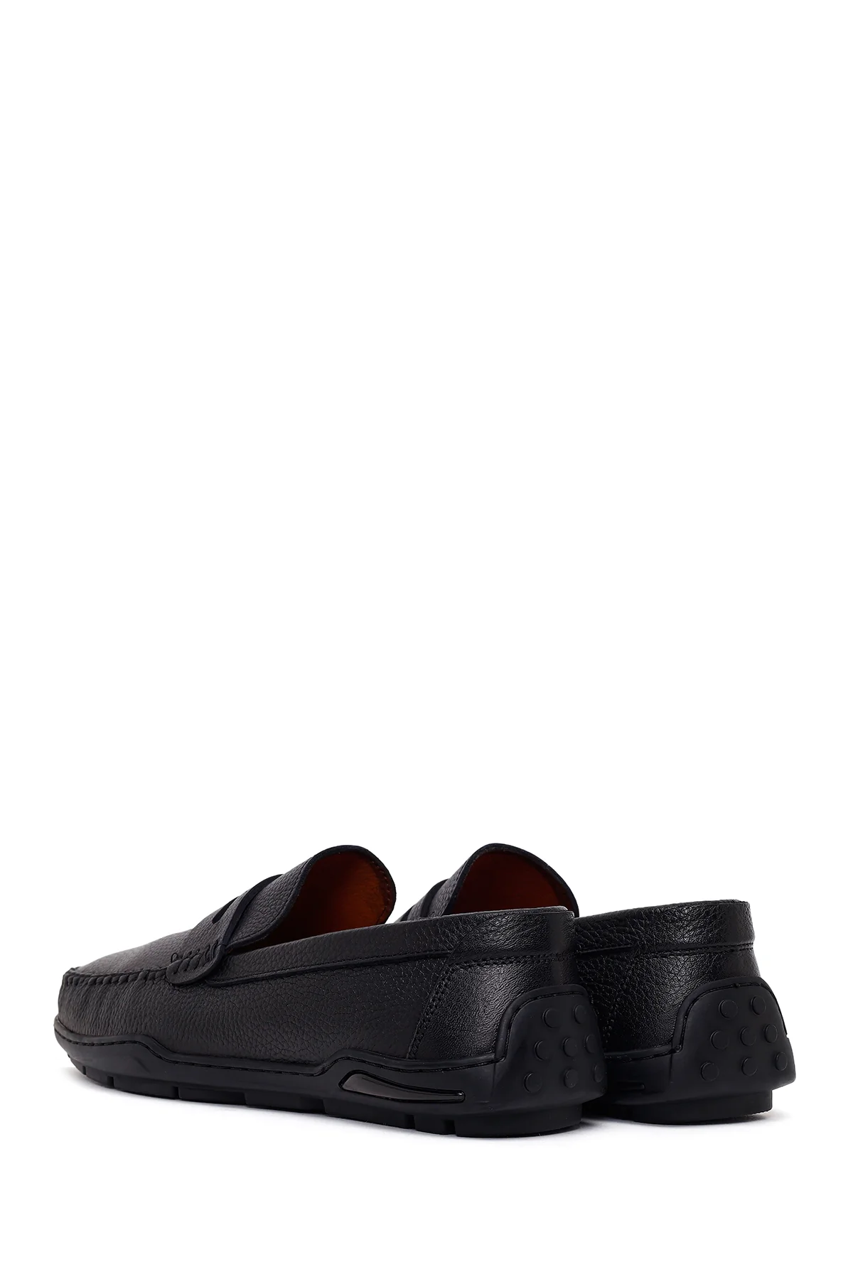 Erkek Siyah Deri Casual Loafer - Image 6