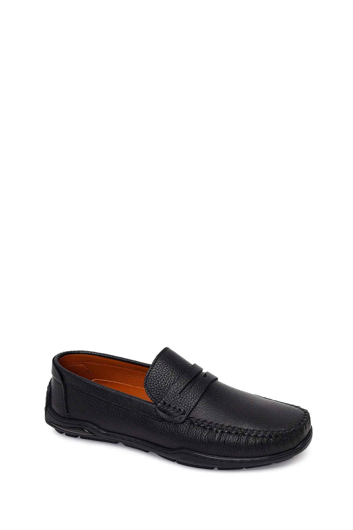 Erkek Siyah Deri Casual Loafer - Image 7