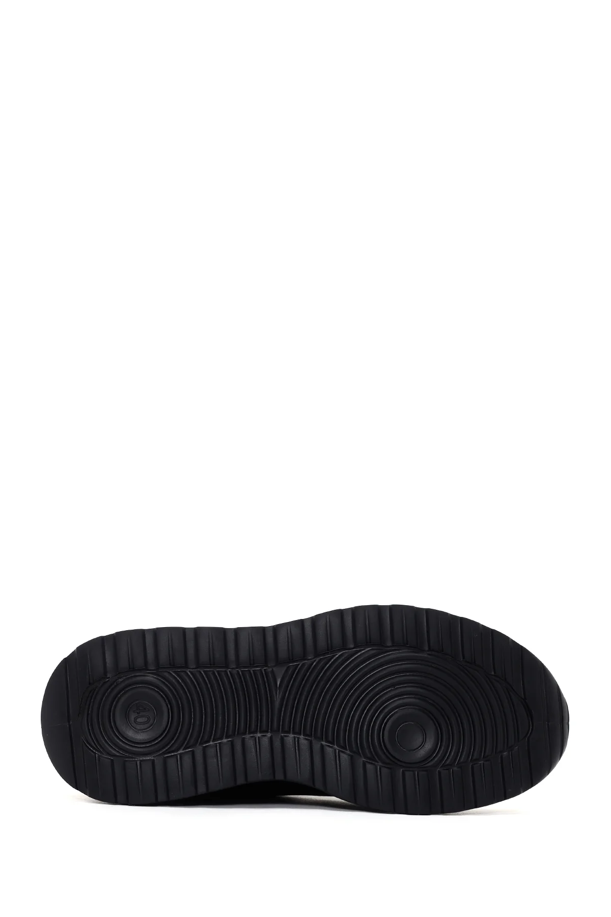 Erkek Siyah Deri Casual Sneaker - Image 4