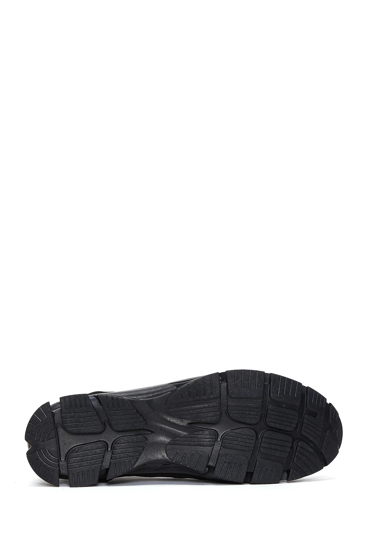 Erkek Siyah Deri Casual Sneaker - Image 4