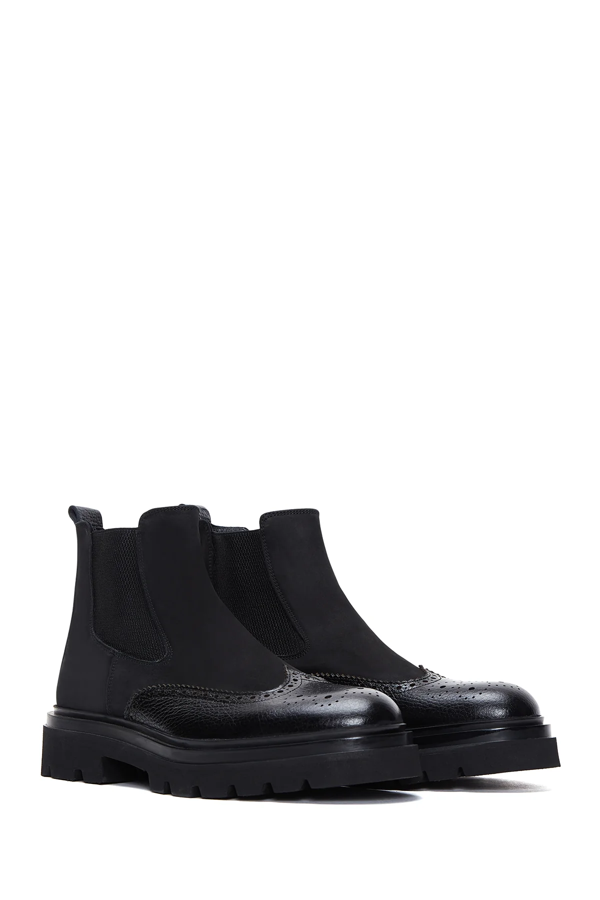 Erkek Siyah Deri Chelsea Bot - Image 3