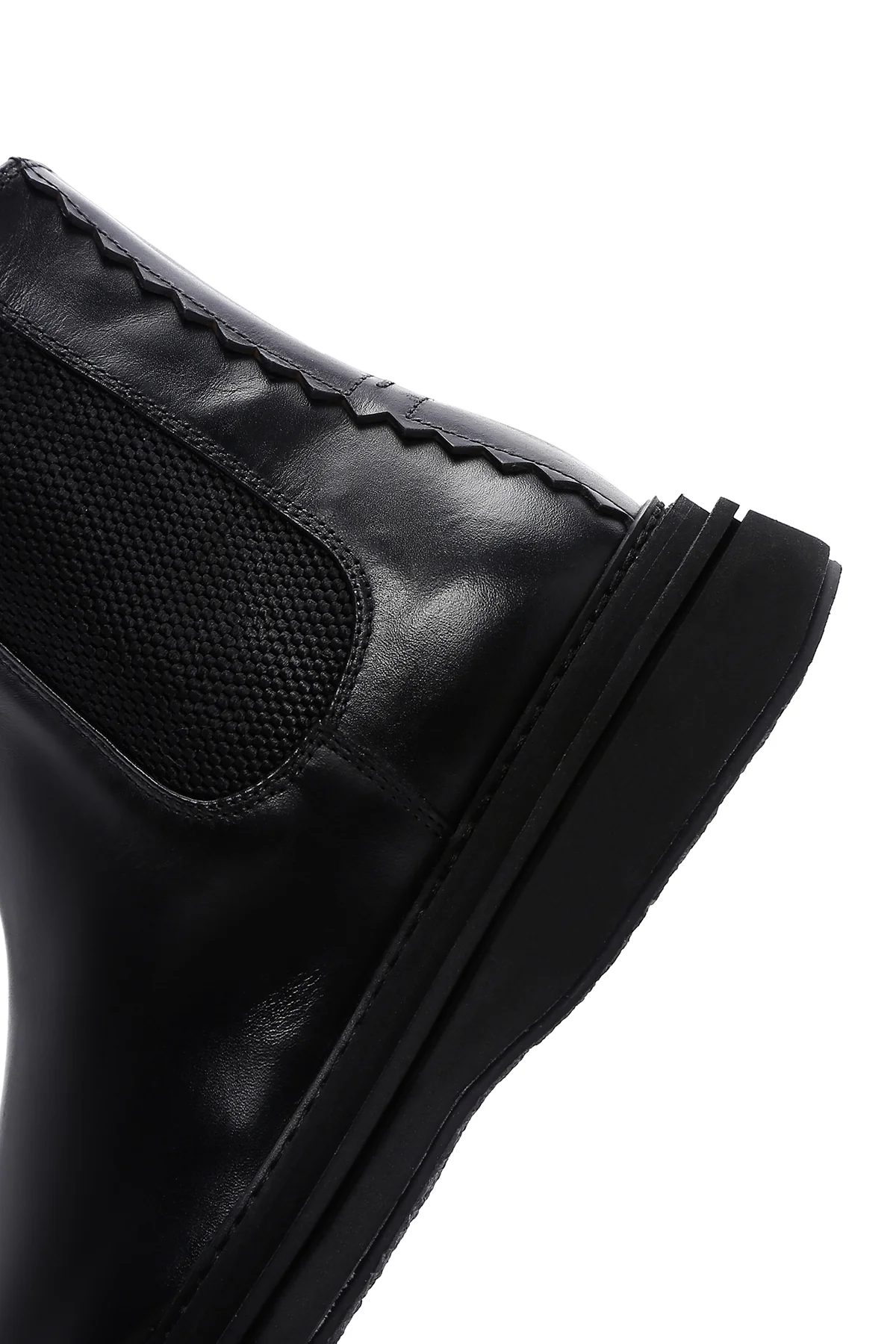 Erkek Siyah Deri Chelsea Bot - Image 7
