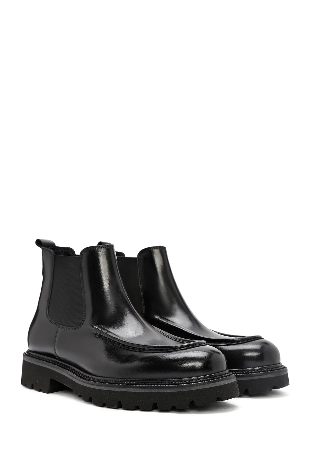 Erkek Siyah Deri Chelsea Bot - Image 4
