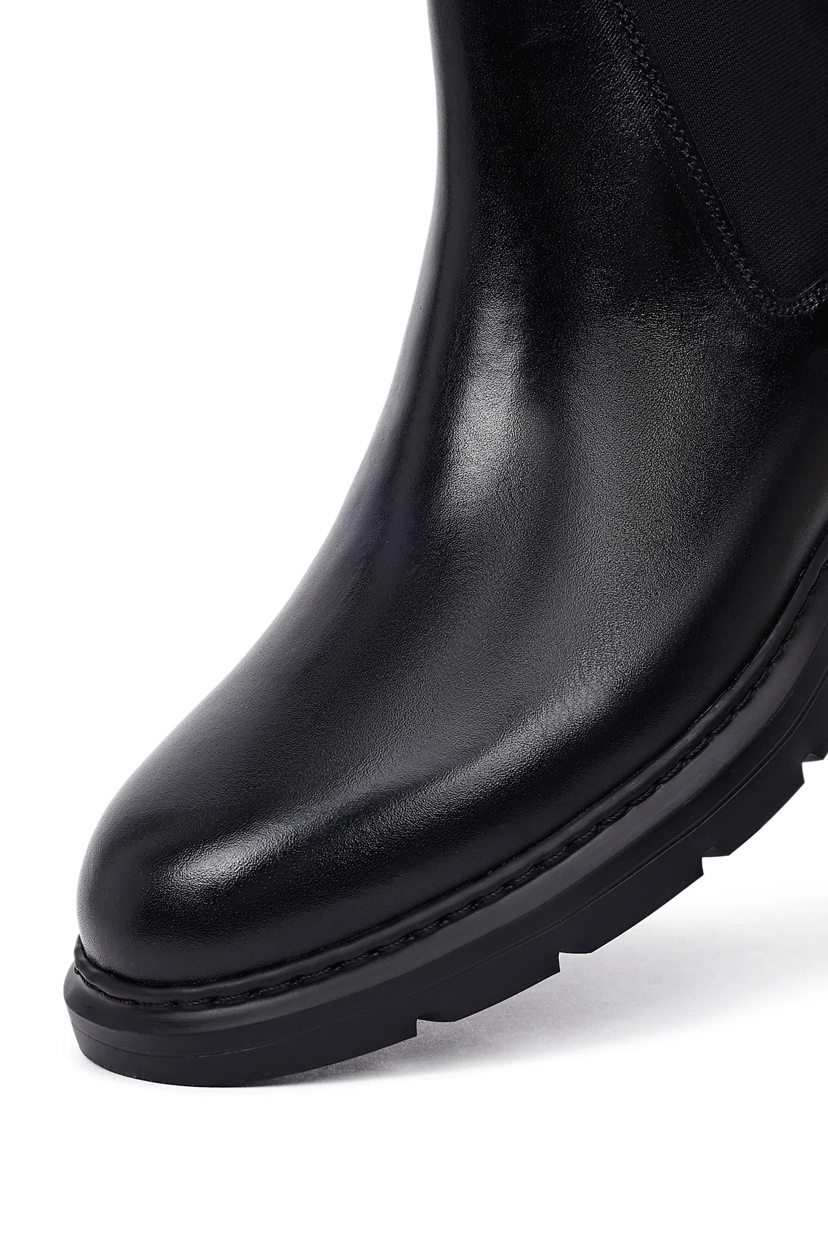 Erkek Siyah Deri Chelsea Bot - Image 11