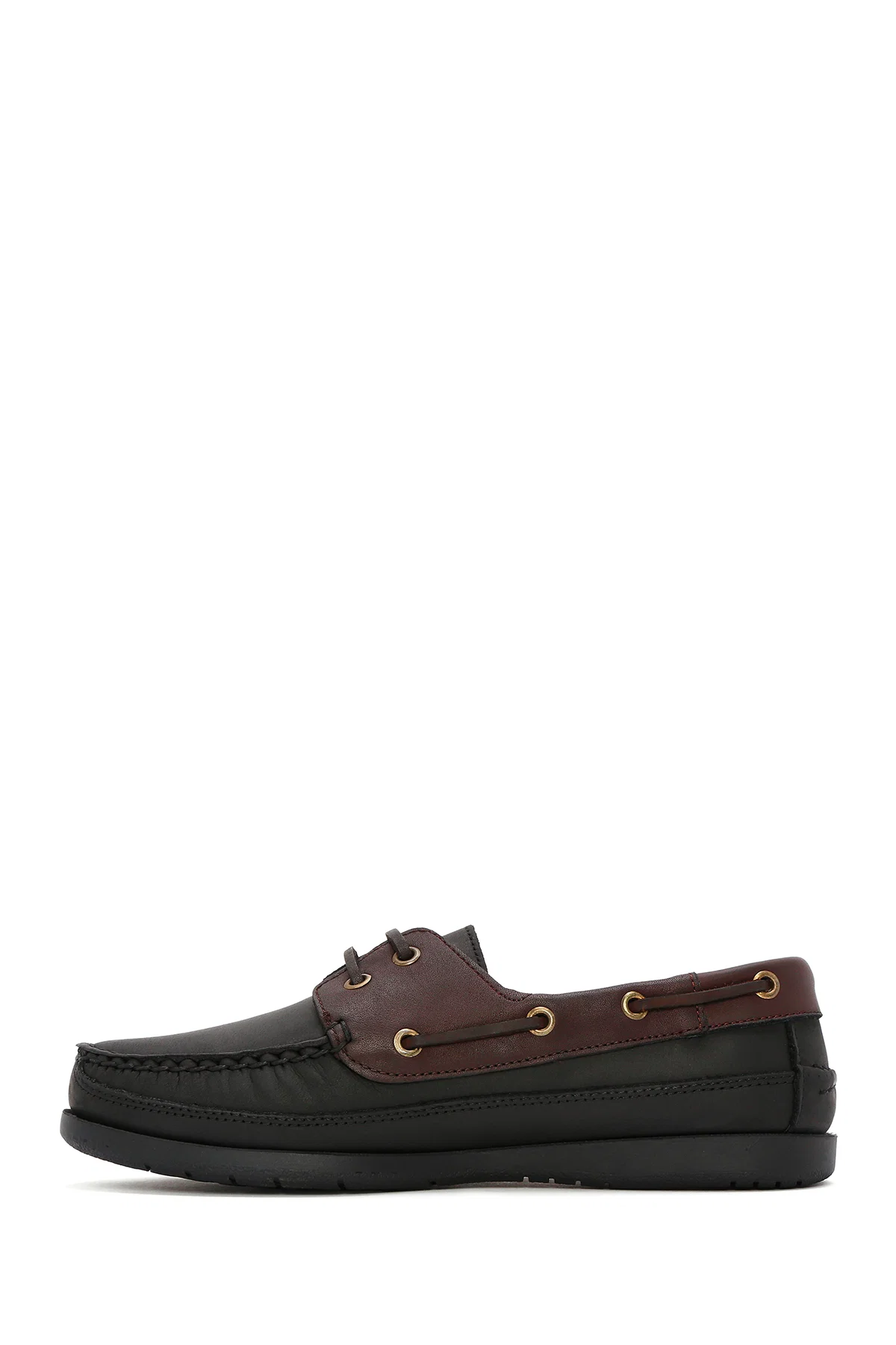 Erkek Siyah Deri Comfort Casual Ayakkabı - Image 2