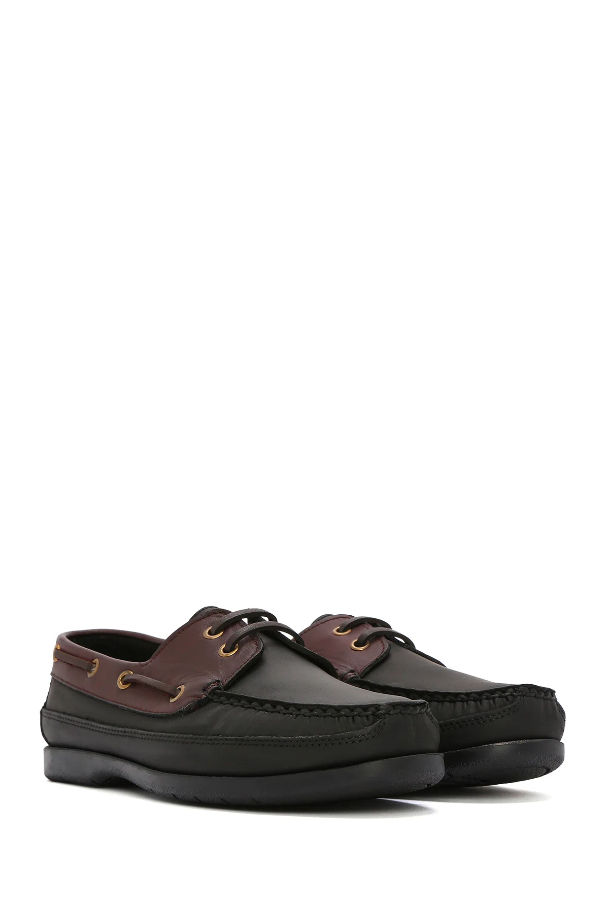 Erkek Siyah Deri Comfort Casual Ayakkabı - Image 3