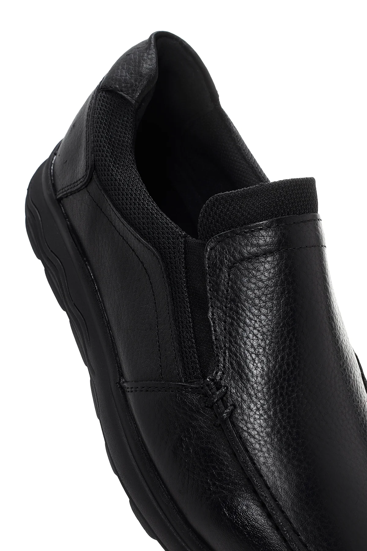 Erkek Siyah Deri Comfort Casual Loafer - Image 10