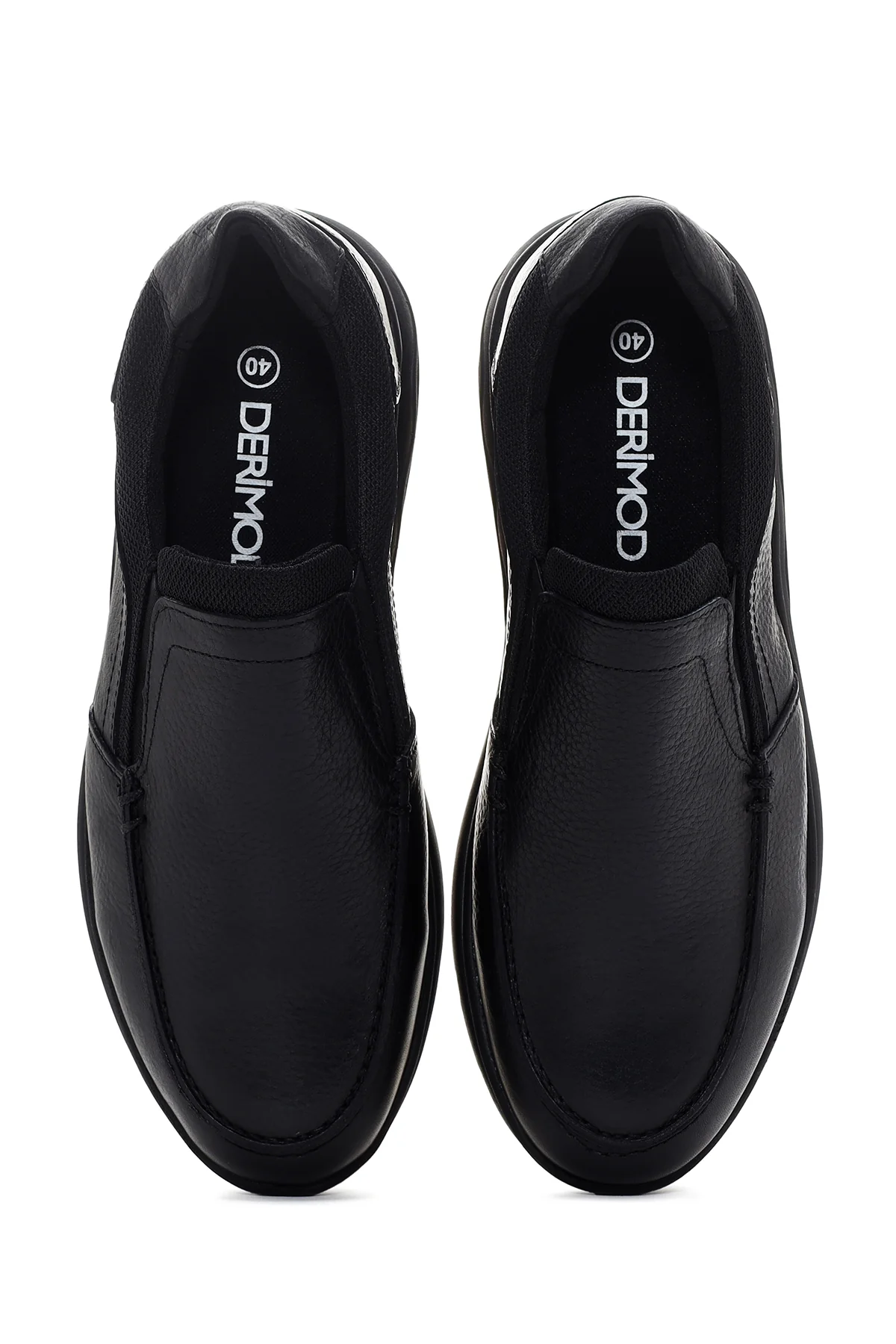 Erkek Siyah Deri Comfort Casual Loafer - Image 6