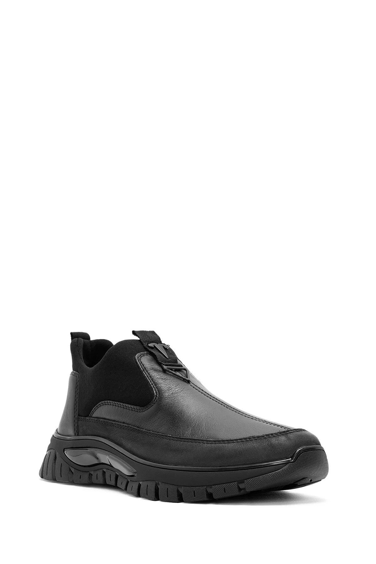 Erkek Siyah Deri Comfort Loafer - Image 6
