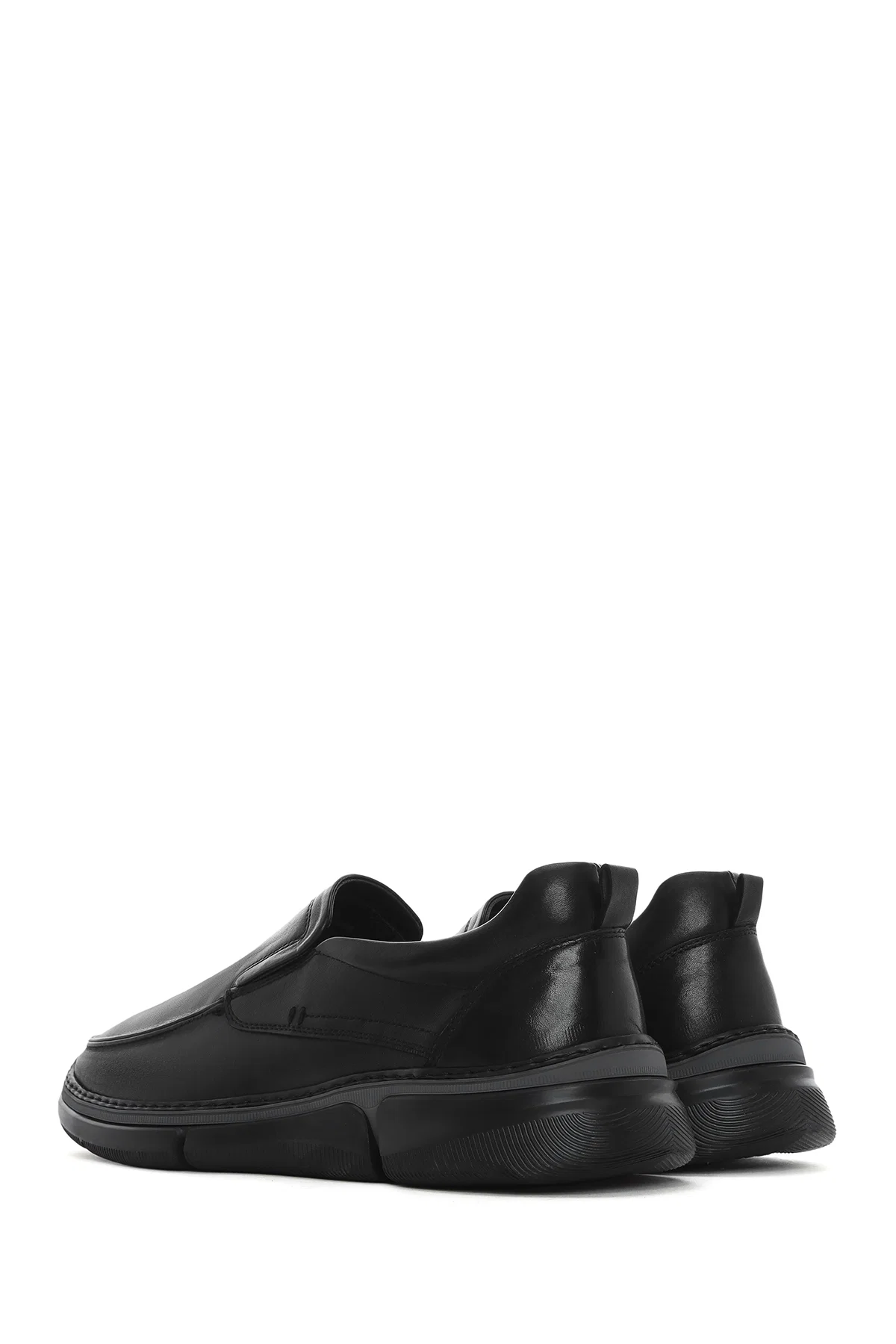 Erkek Siyah Deri Comfort Loafer - Image 5