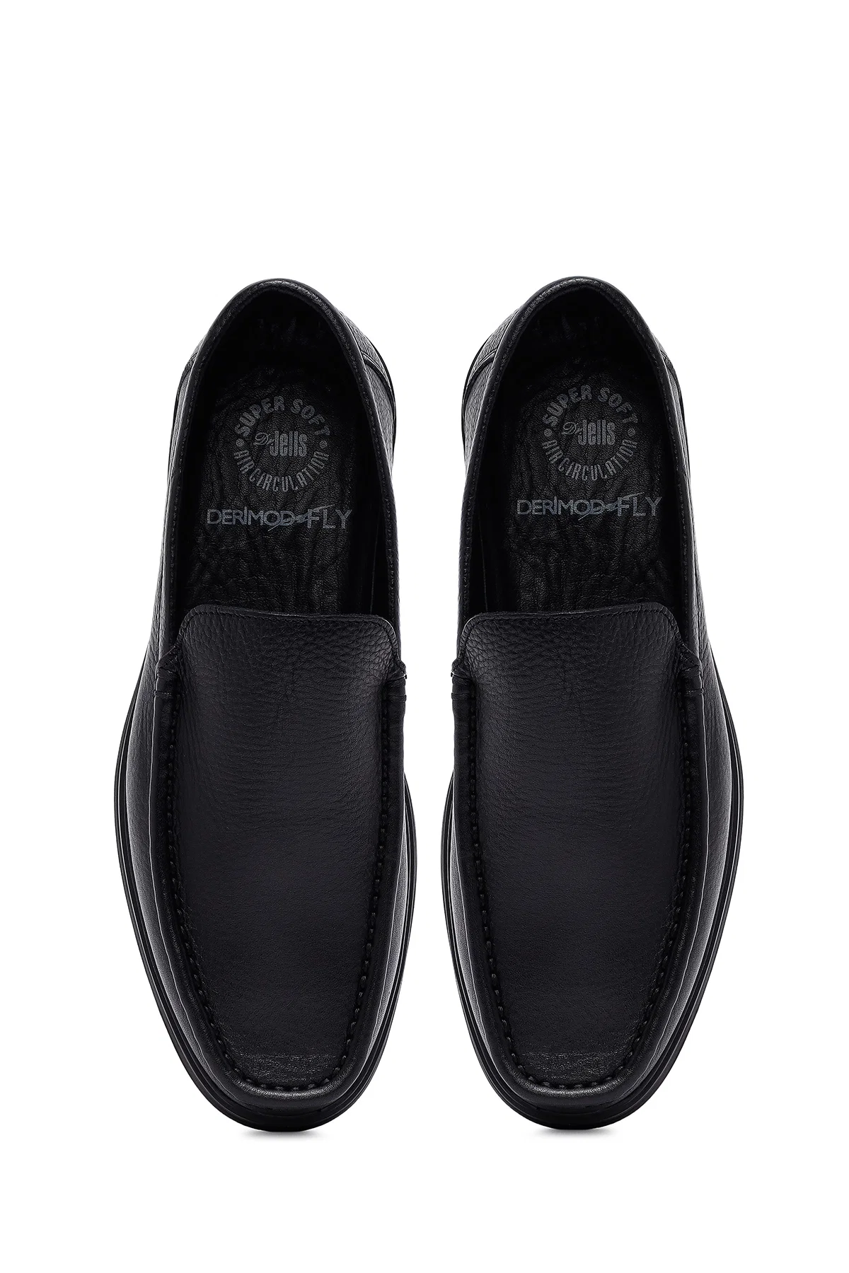 Erkek Siyah Deri Comfort Loafer - Image 7