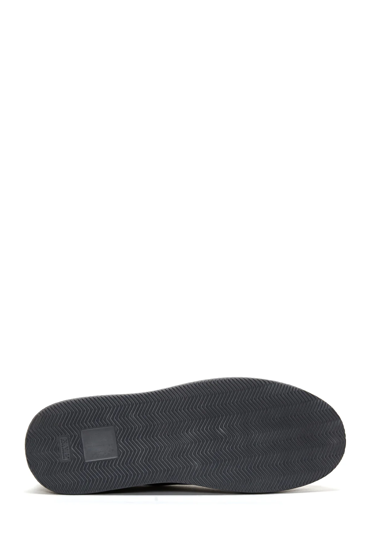 Erkek Siyah Deri Kalın Tabanlı Sneaker - Image 4