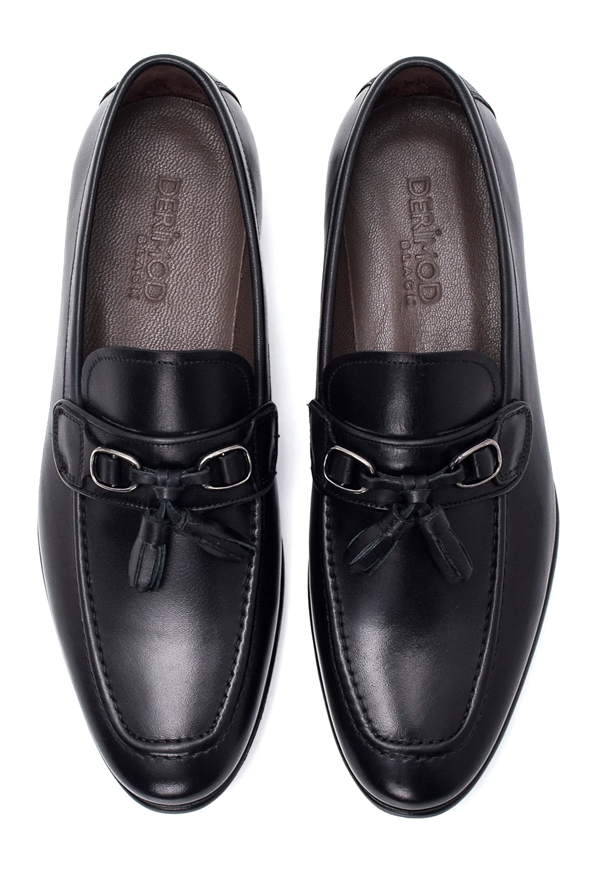 Erkek Siyah Deri Klasik Loafer - Image 7