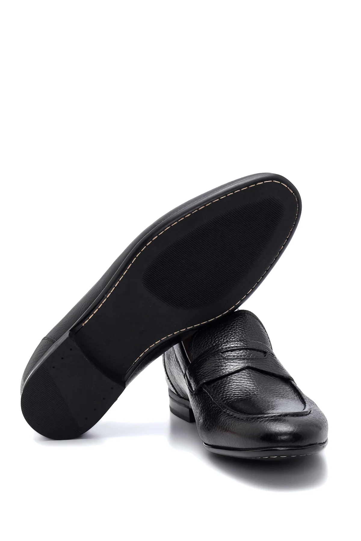 Erkek Siyah Deri Klasik Loafer - Image 4