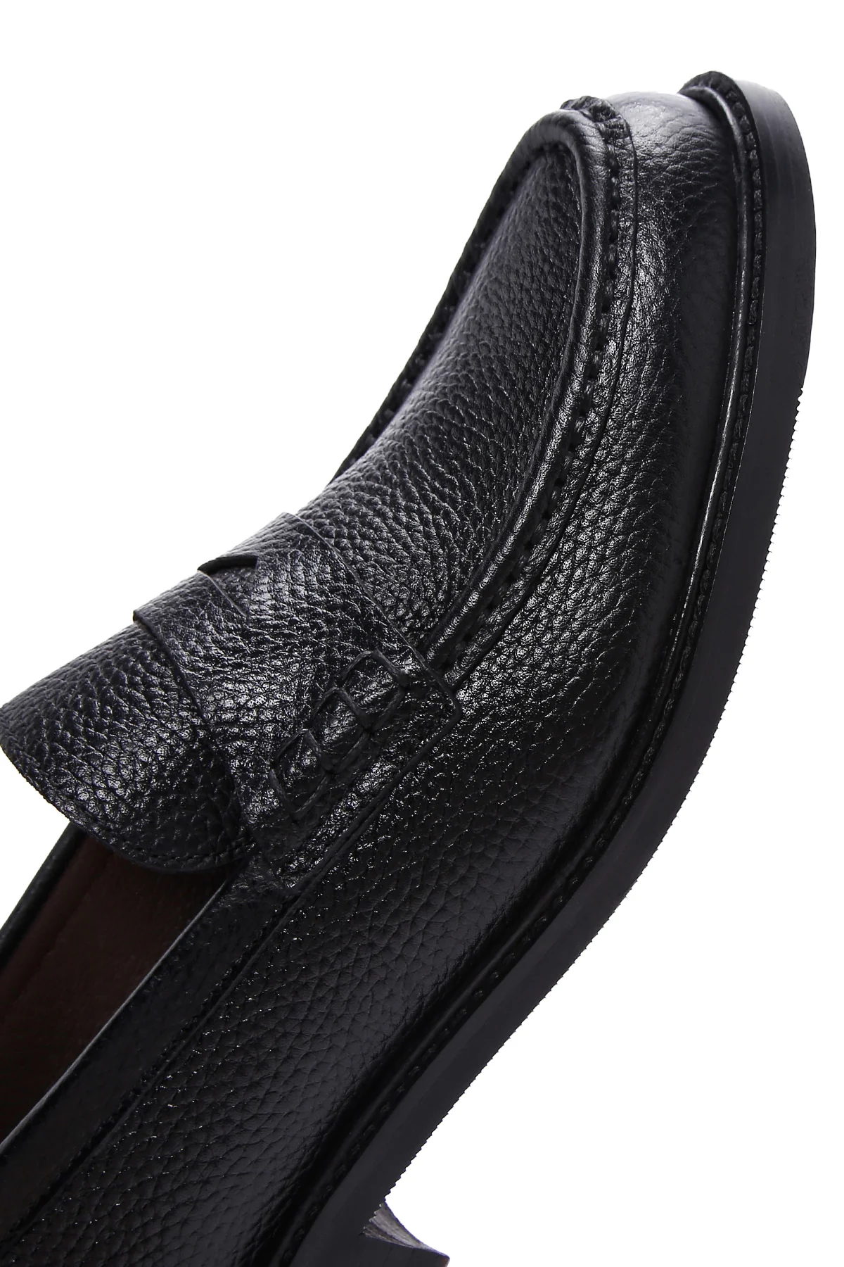 Erkek Siyah Deri Klasik Loafer - Image 7