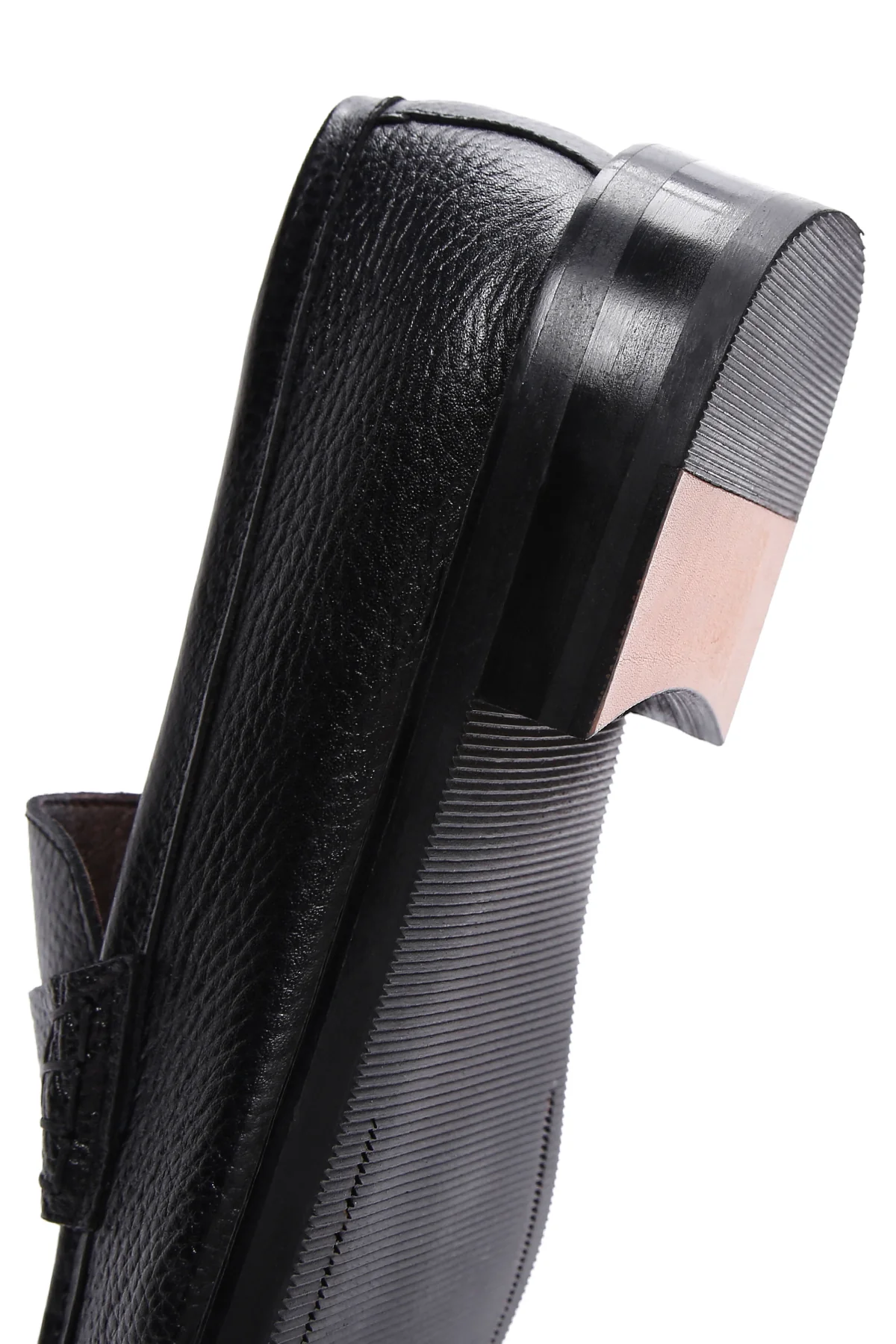 Erkek Siyah Deri Klasik Loafer - Image 8
