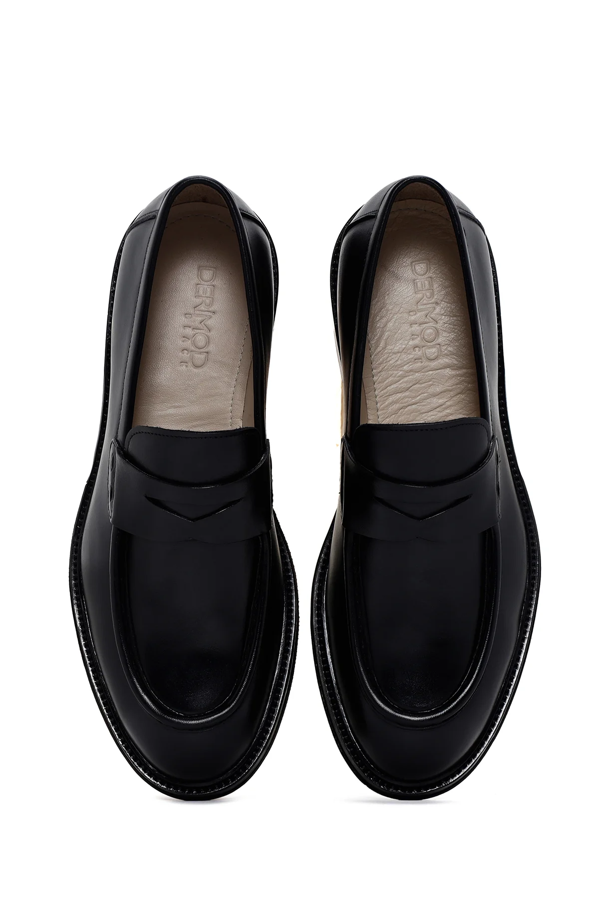 Erkek Siyah Deri Klasik Loafer - Image 6