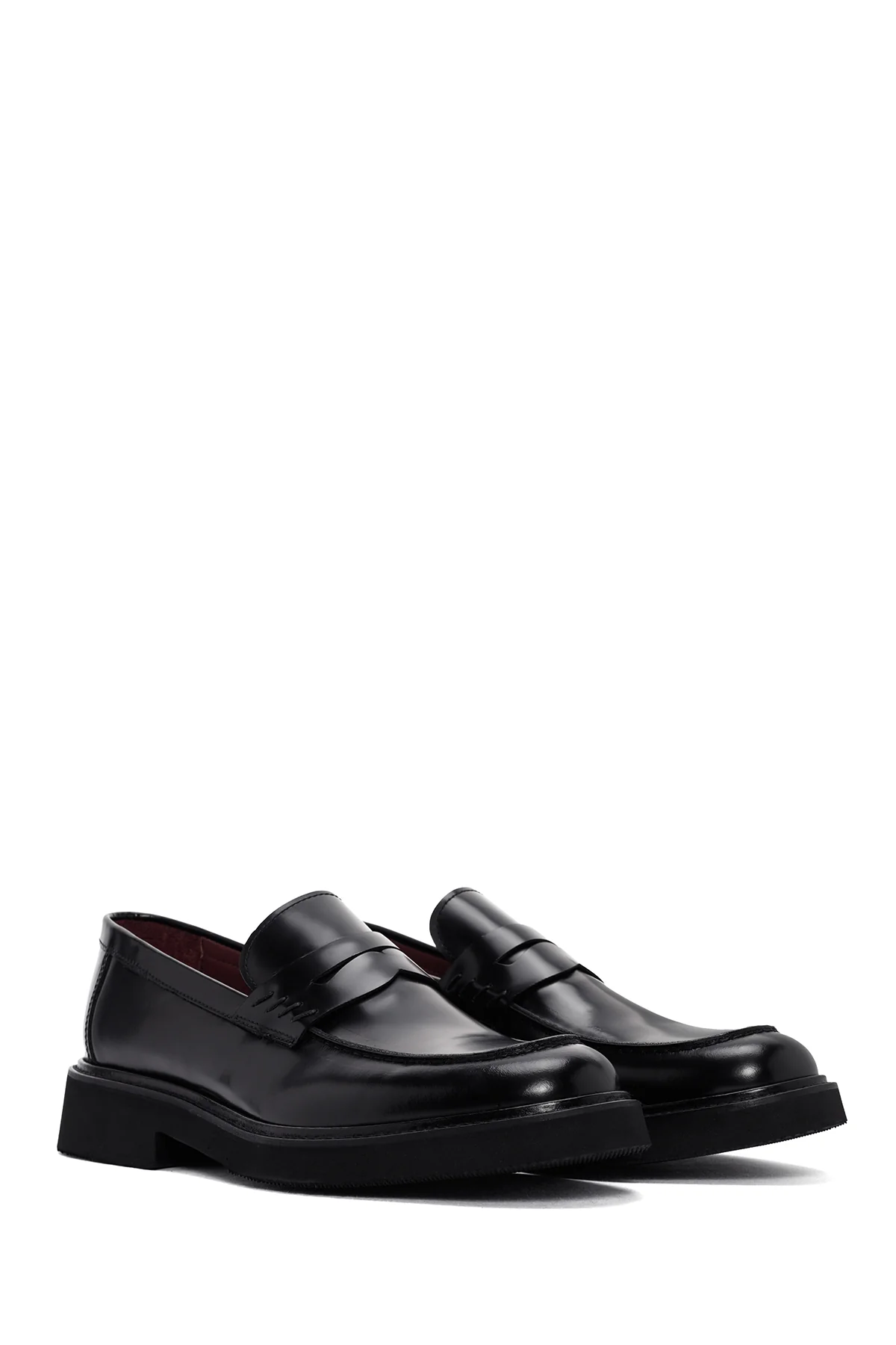 Erkek Siyah Deri Klasik Loafer - Image 3