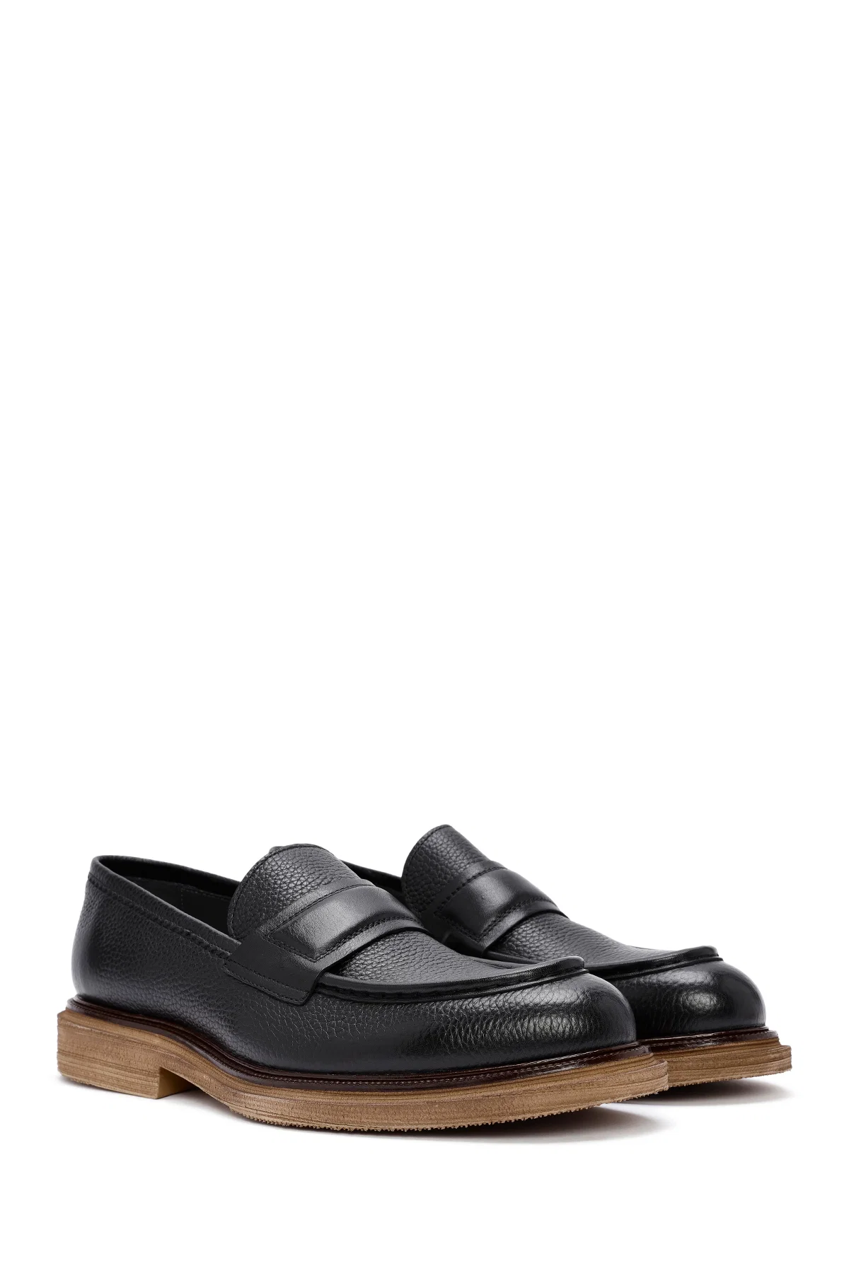 Erkek Siyah Deri Klasik Loafer - Image 3