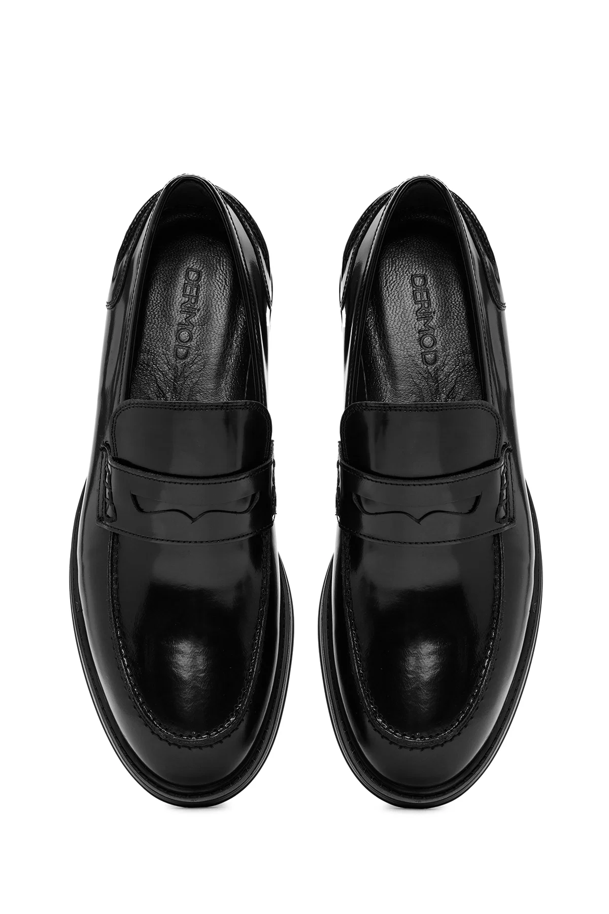 Erkek Siyah Deri Klasik Loafer - Image 7