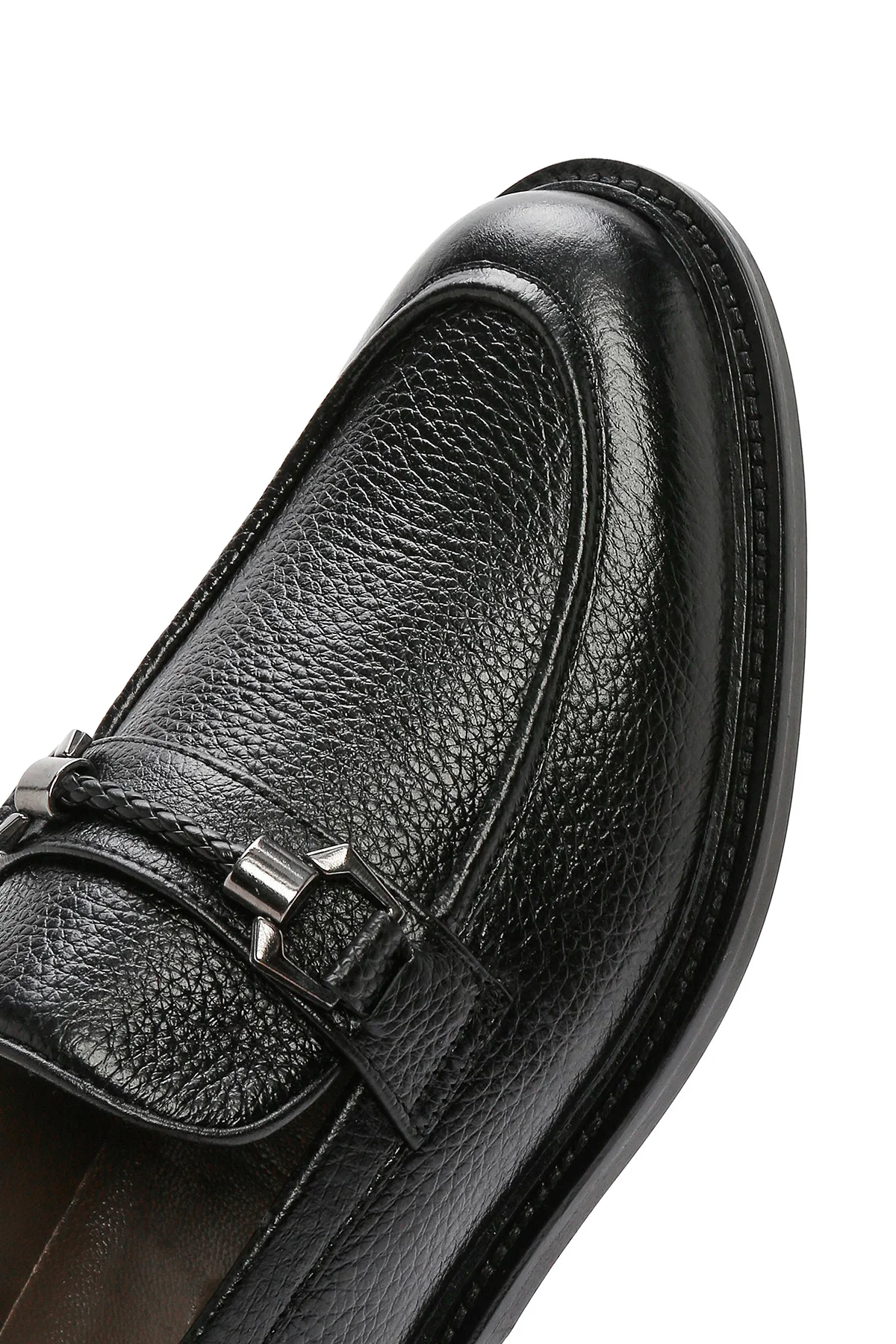 Erkek Siyah Deri Klasik Loafer - Image 8