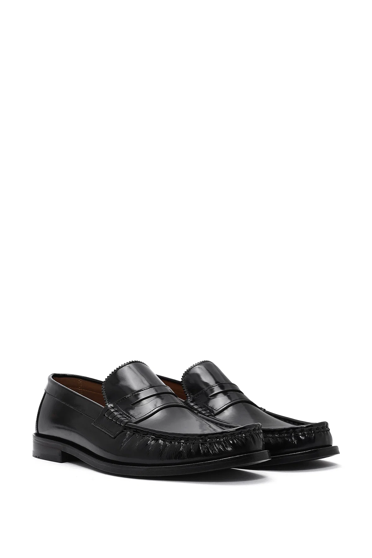 Erkek Siyah Deri Klasik Loafer - Image 3