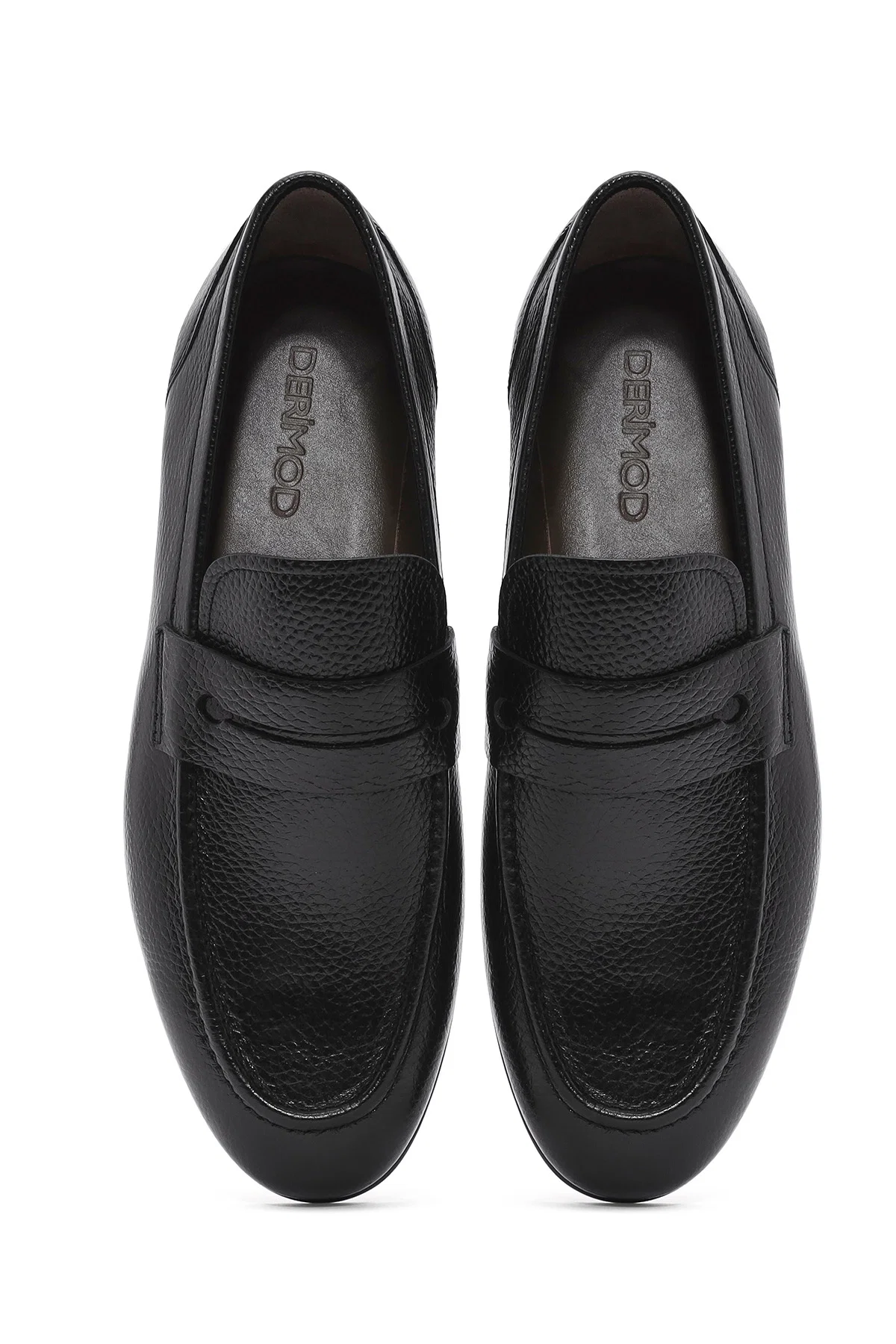 Erkek Siyah Deri Klasik Loafer - Image 7