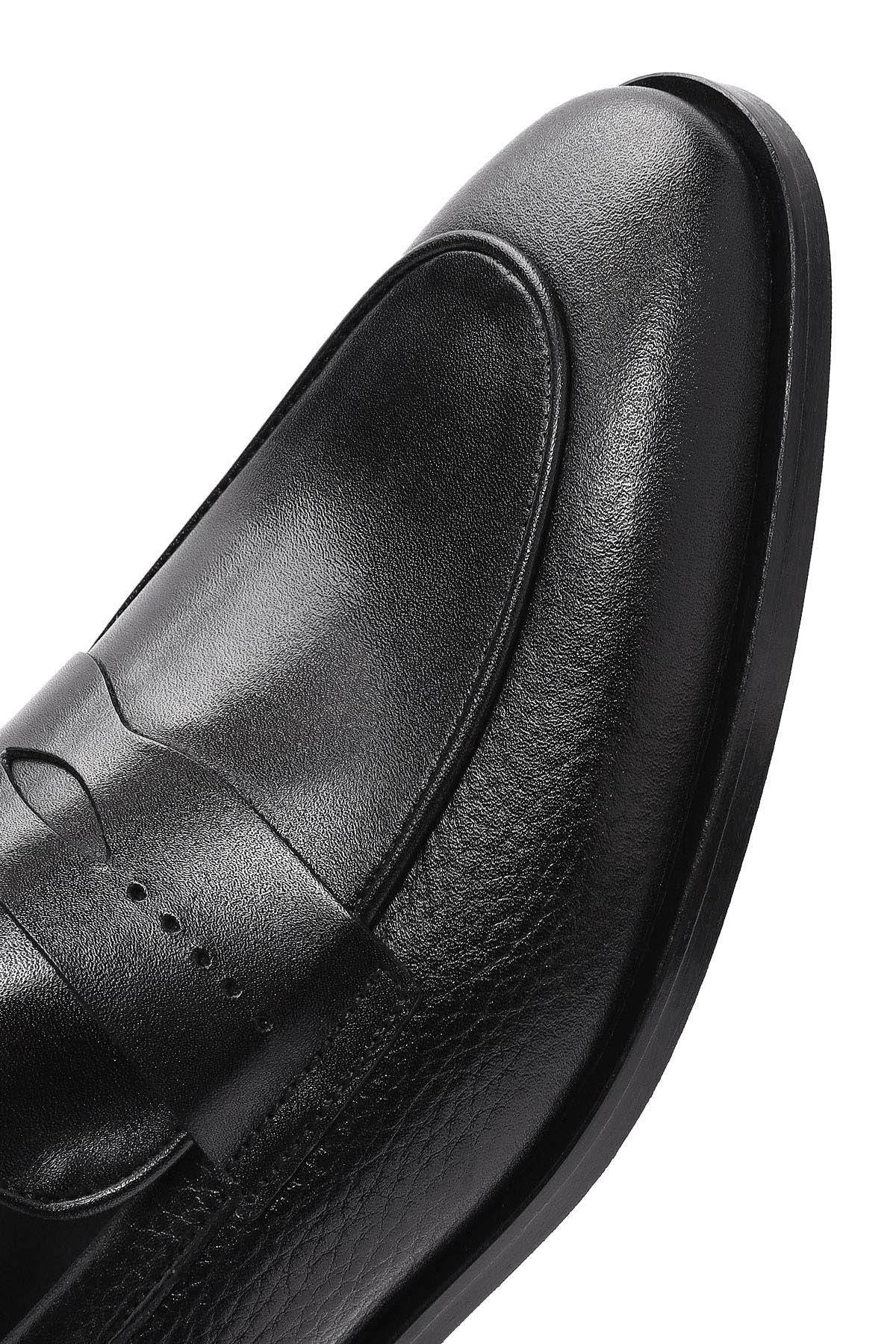Erkek Siyah Deri Klasik Loafer - Image 8