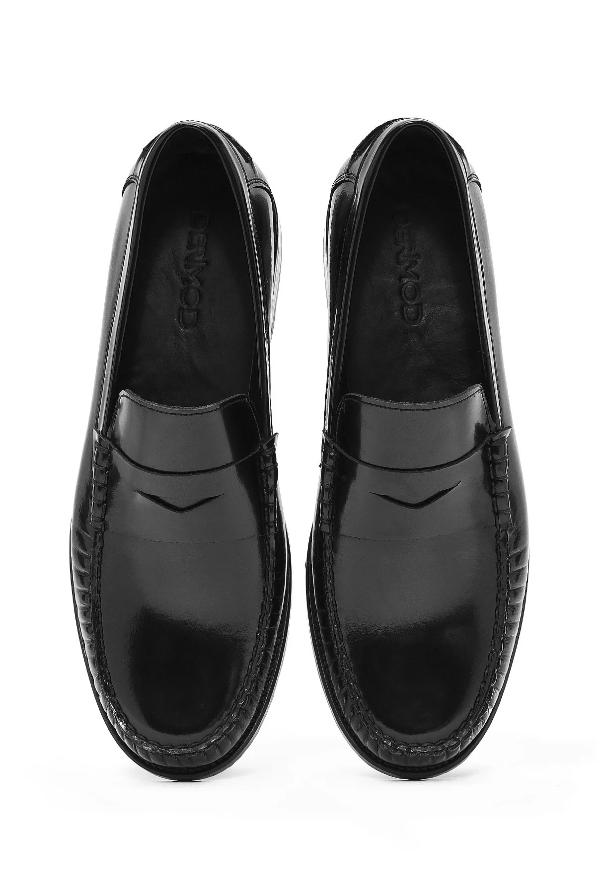 Erkek Siyah Deri Klasik Loafer - Image 7