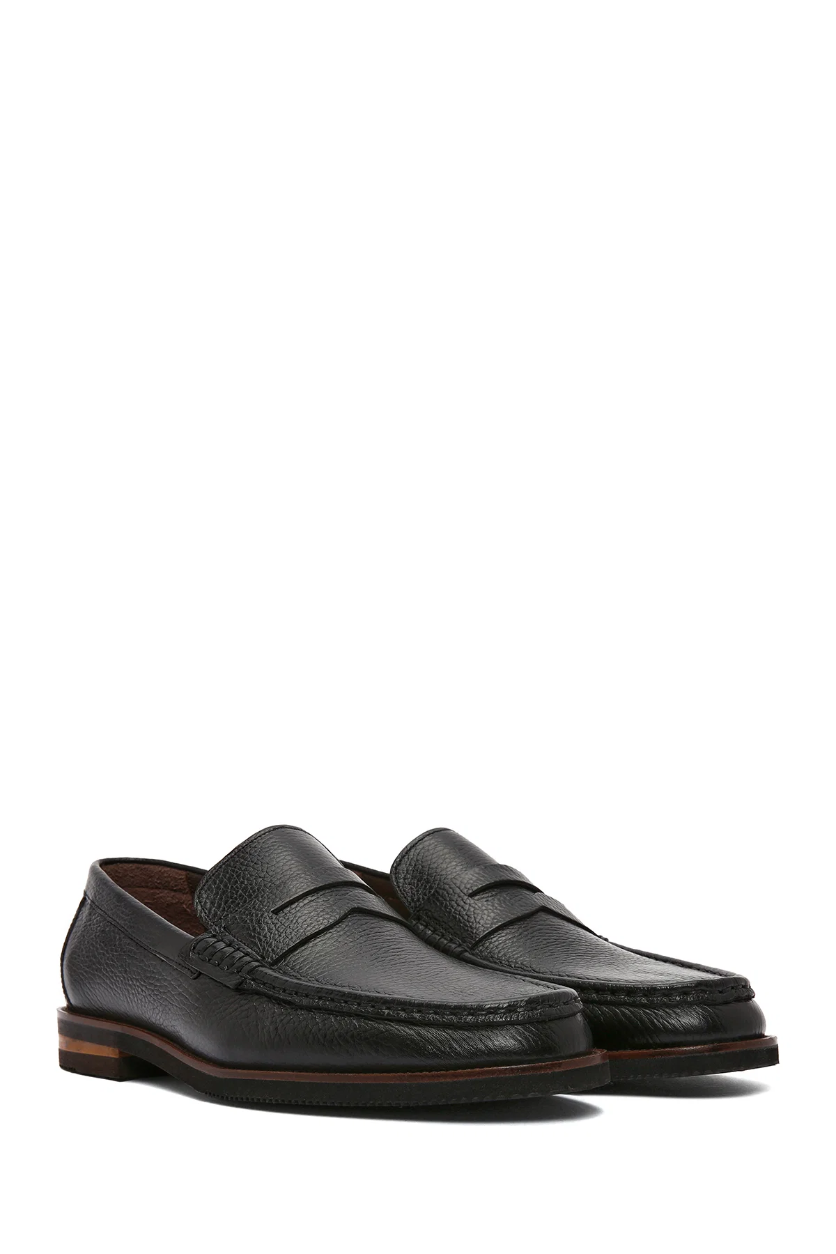 Erkek Siyah Deri Klasik Loafer - Image 3
