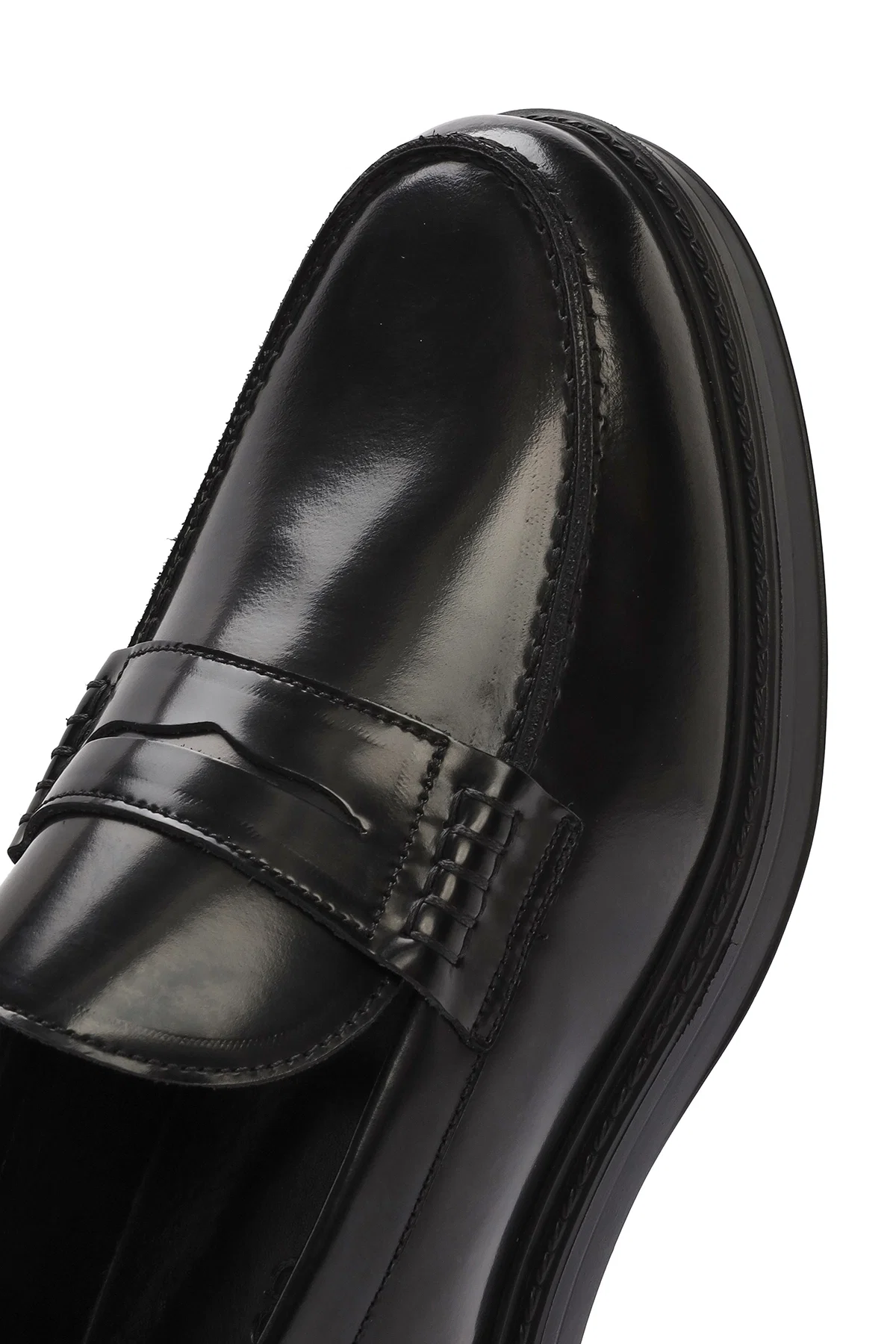 Erkek Siyah Deri Klasik Loafer - Image 8