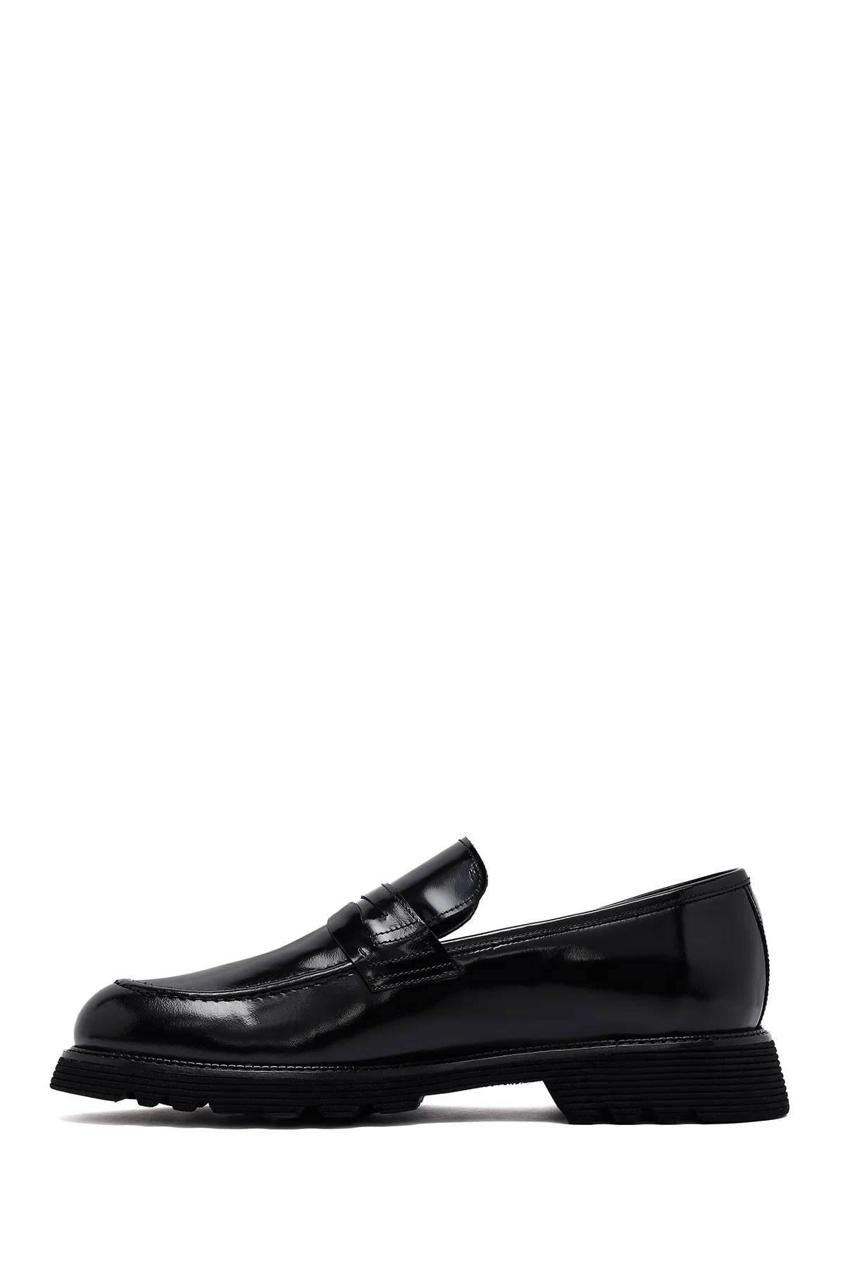 Erkek Siyah Deri Klasik Loafer - Image 4