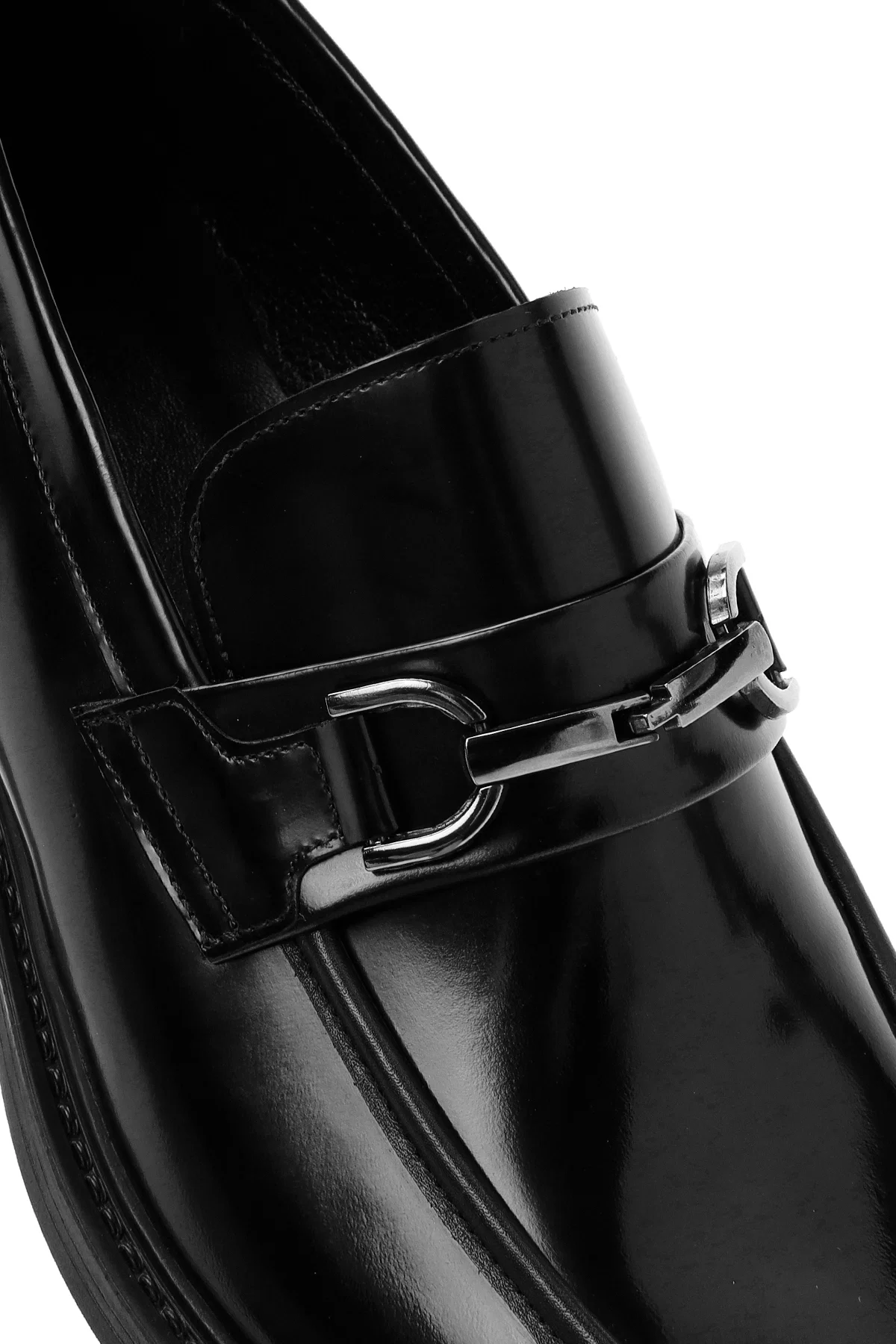 Erkek Siyah Deri Klasik Loafer - Image 10