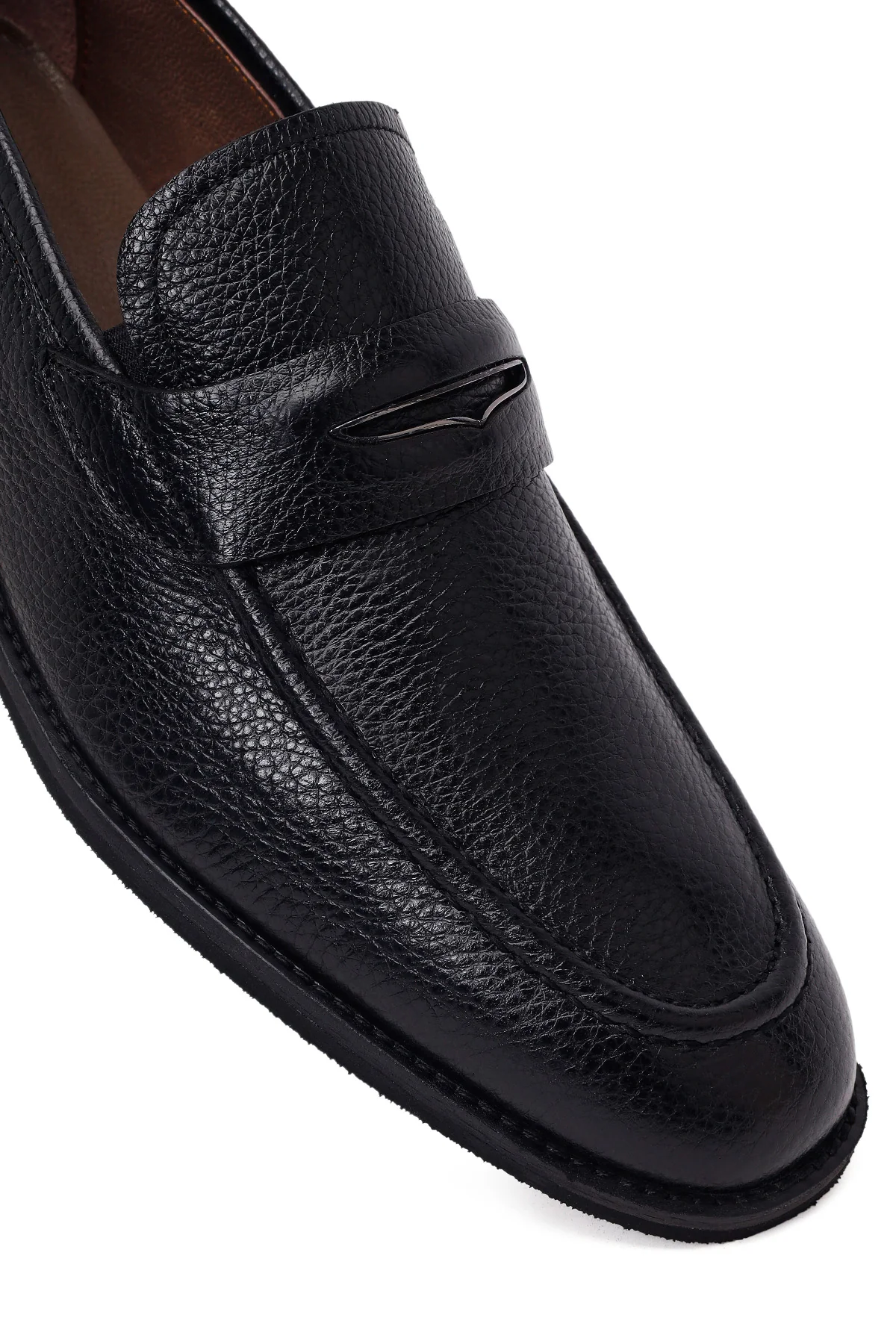 Erkek Siyah Deri Klasik Loafer - Image 9