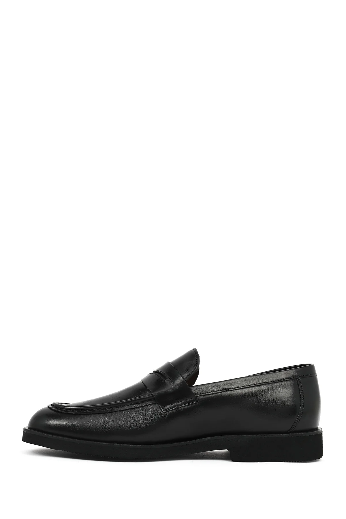 Erkek Siyah Deri Klasik Loafer - Image 3