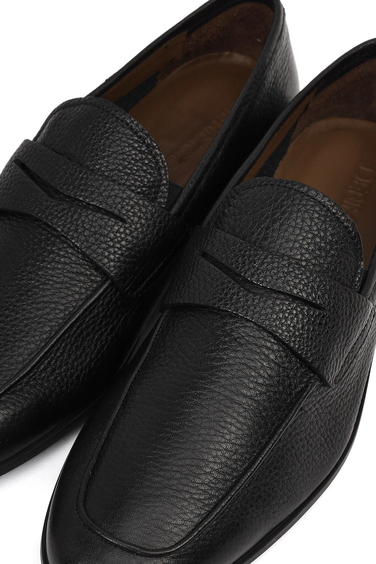 Erkek Siyah Deri Klasik Loafer - Image 8