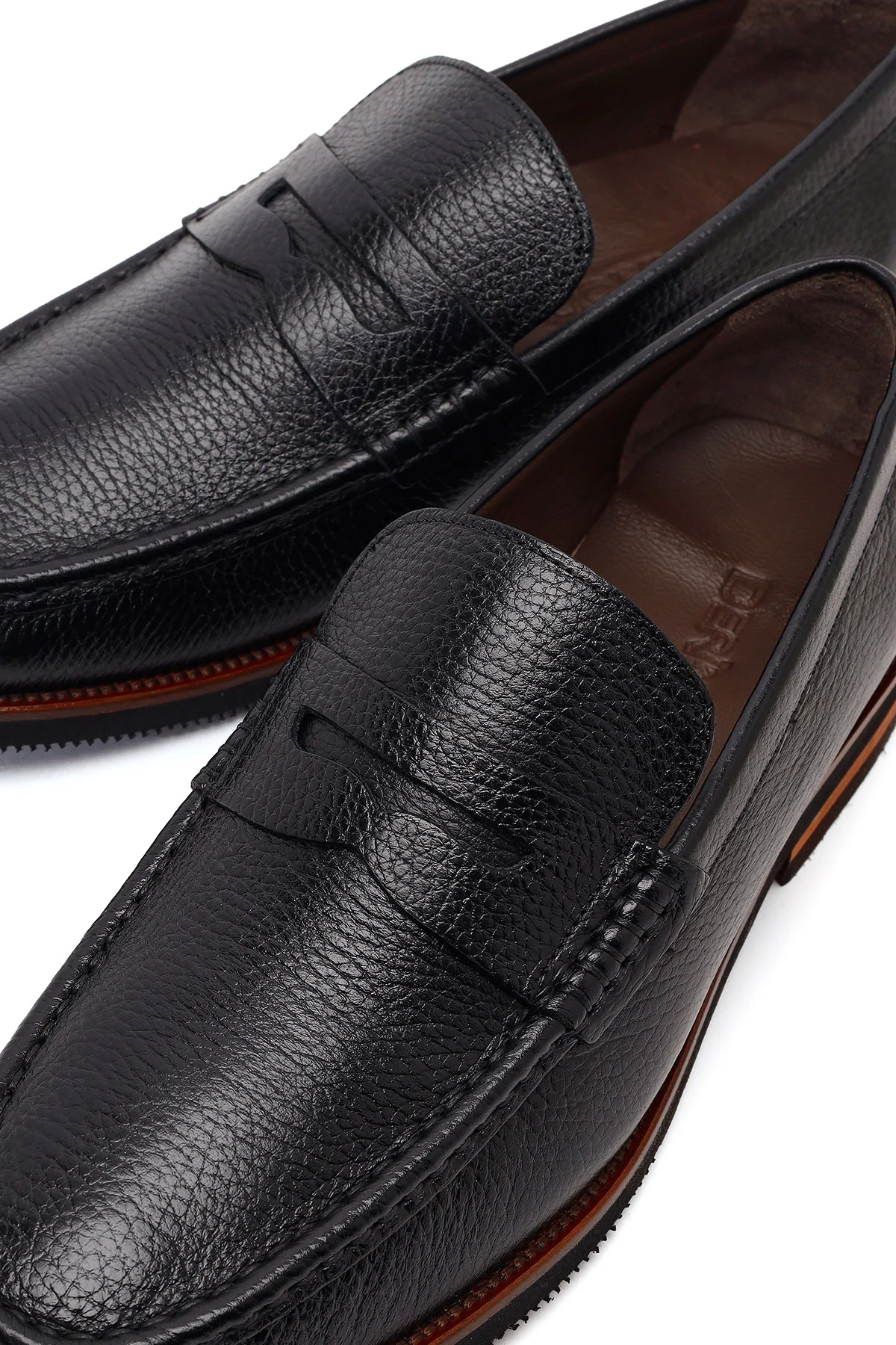 Erkek Siyah Deri Loafer - Image 10
