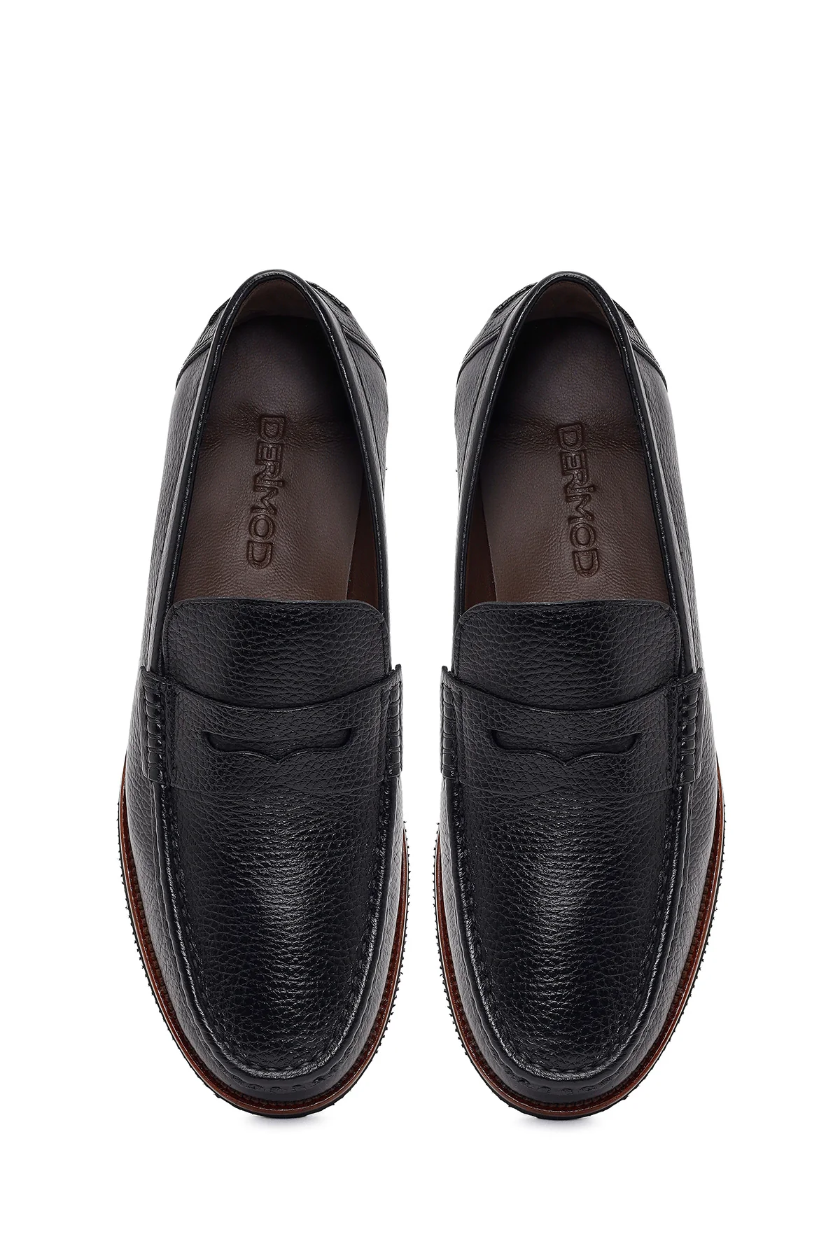 Erkek Siyah Deri Loafer - Image 4