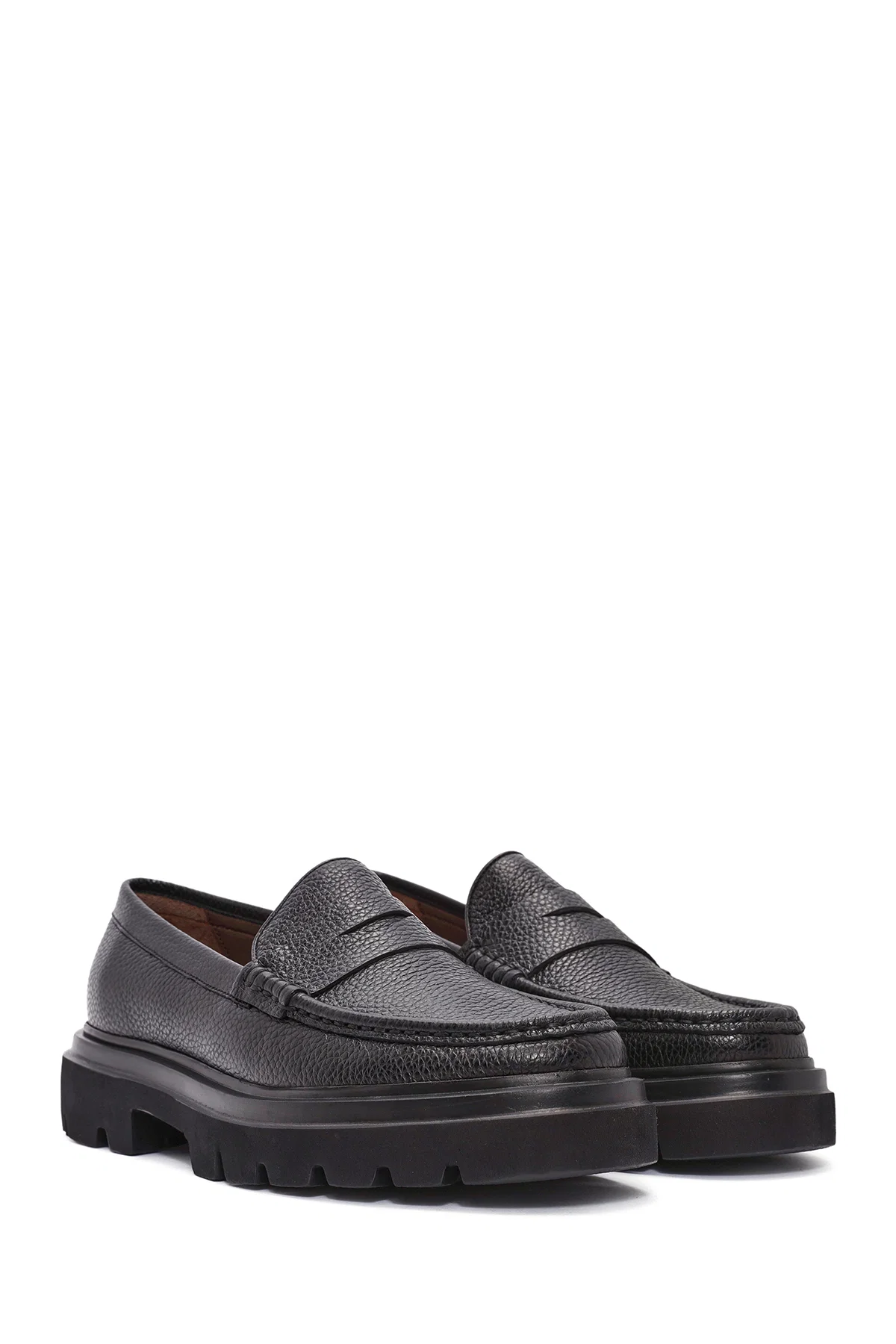Erkek Siyah Deri Loafer - Image 3