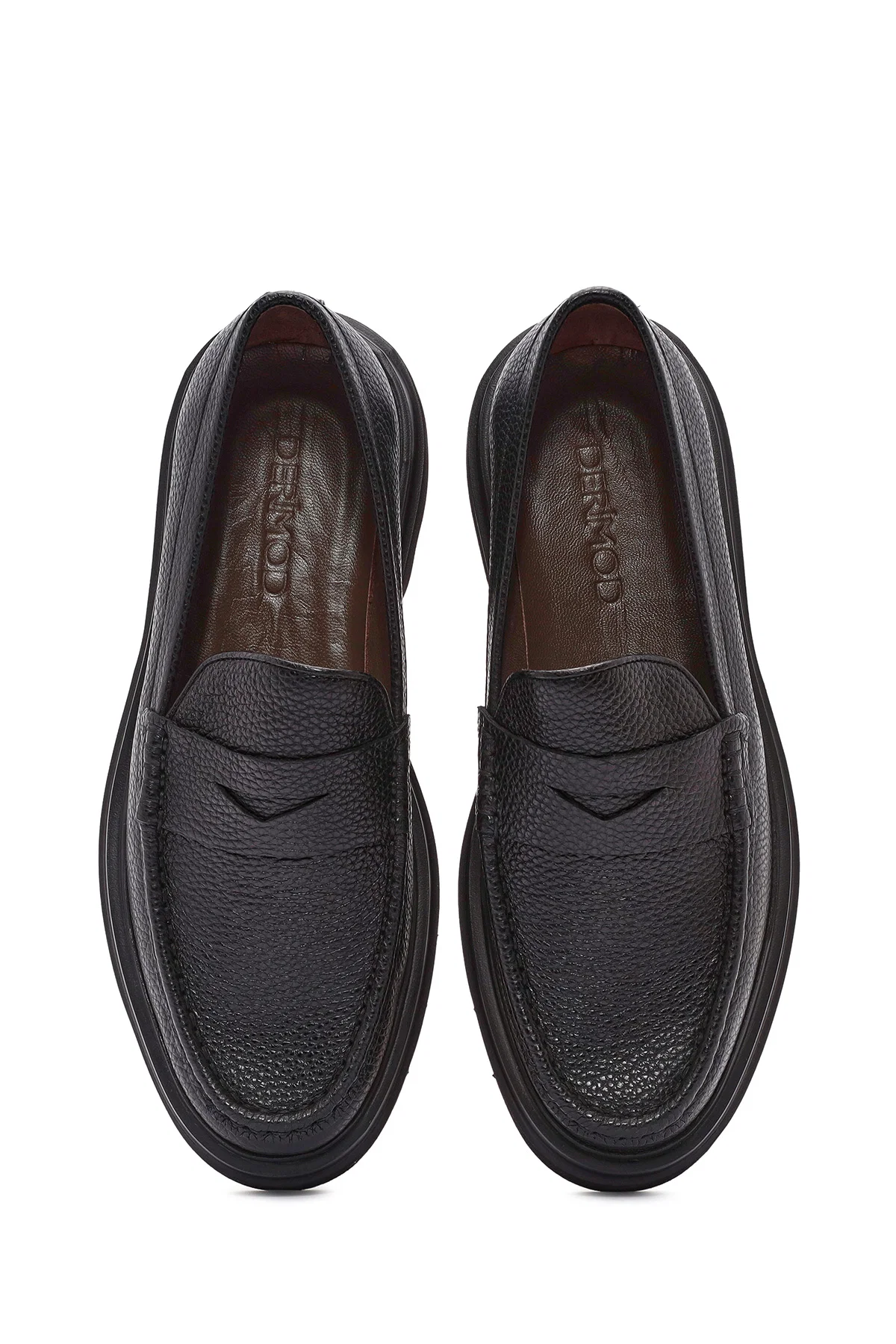 Erkek Siyah Deri Loafer - Image 7