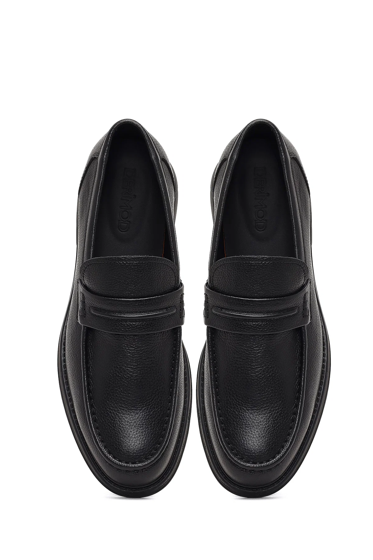 Erkek Siyah Deri Loafer - Image 7