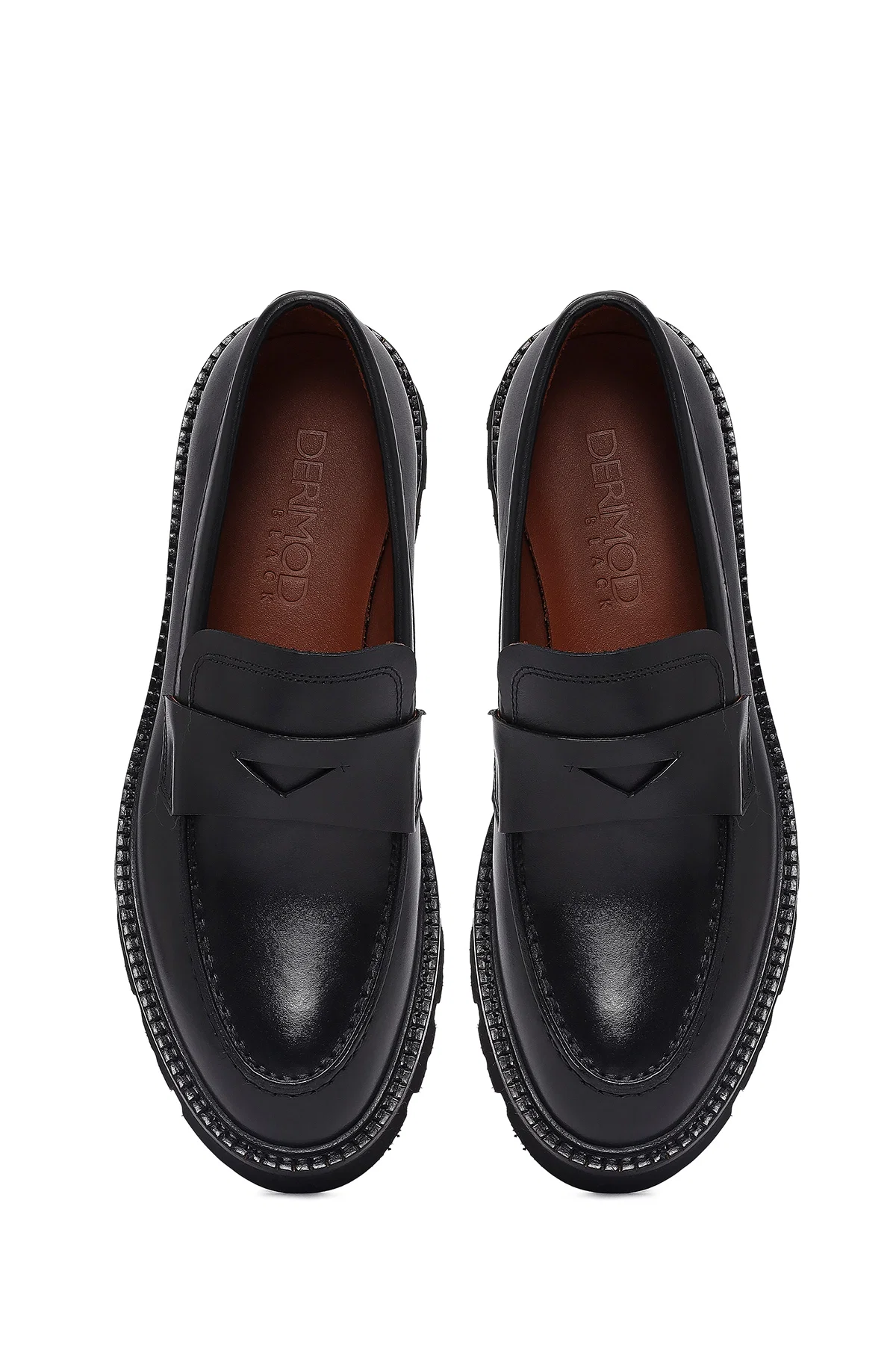 Erkek Siyah Deri Loafer - Image 7