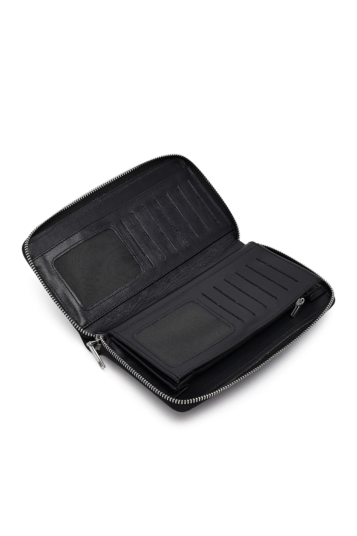 Erkek Siyah Deri Mini El Çantası - Image 9