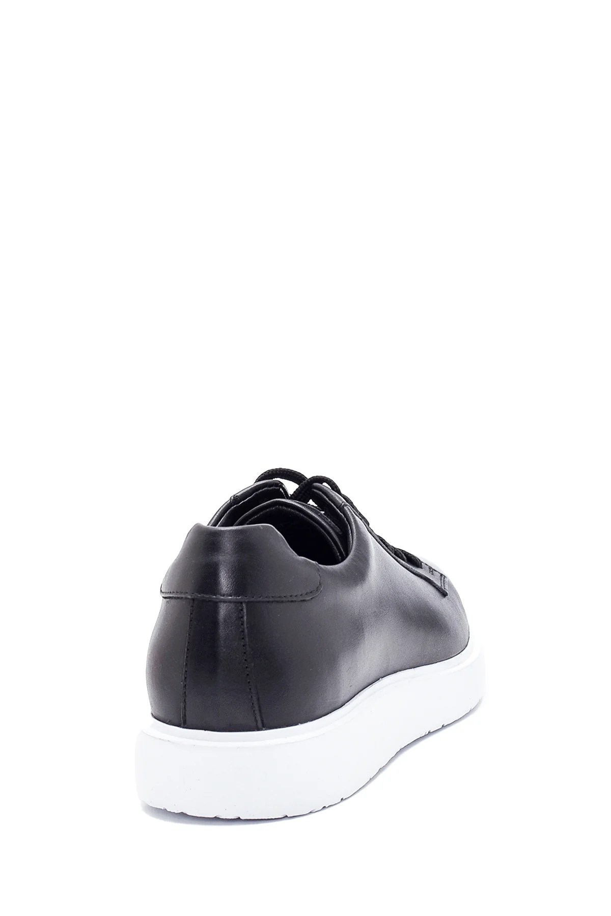 Erkek Siyah Deri Sneaker - Image 5