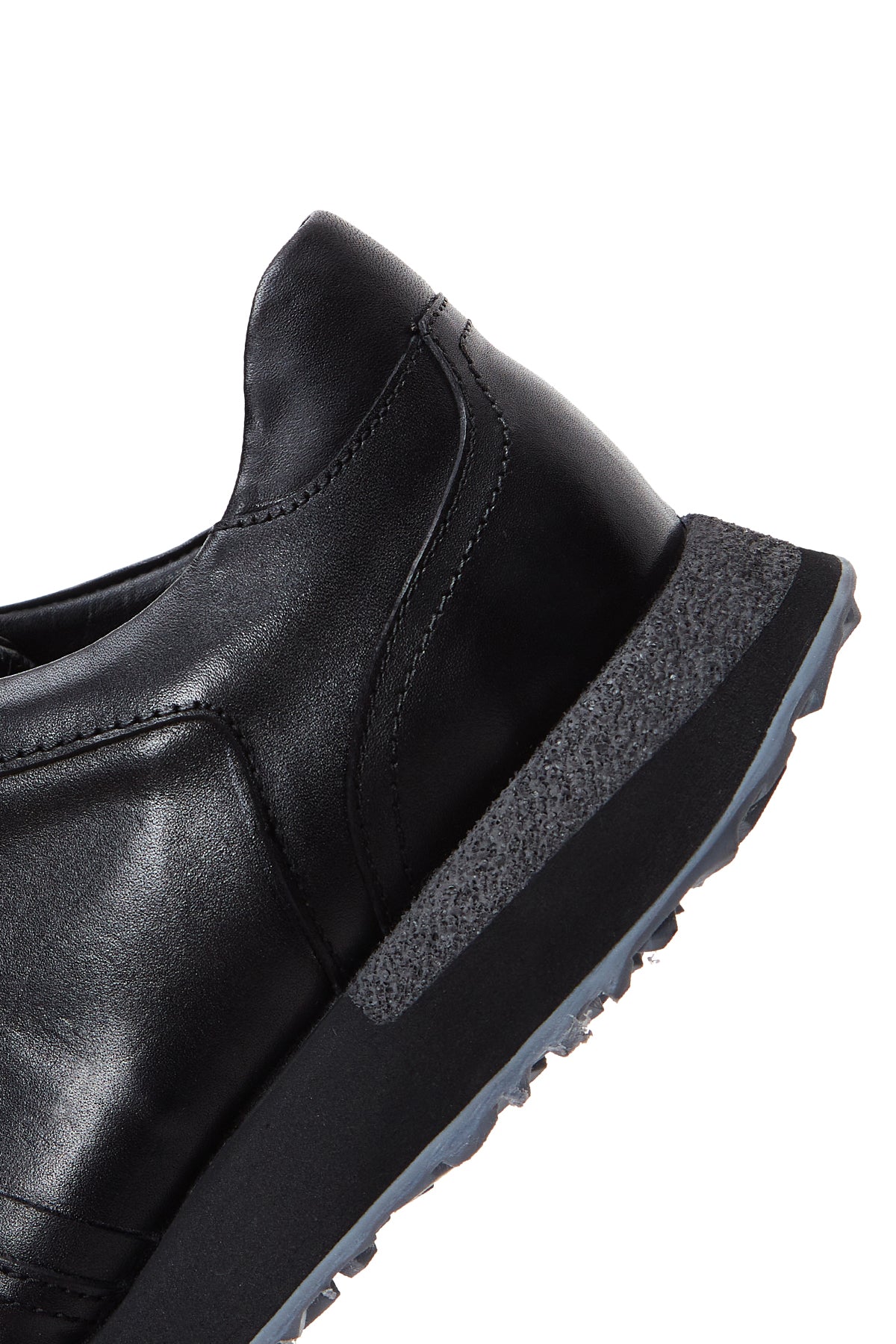 Erkek Siyah Deri Sneaker - Image 8